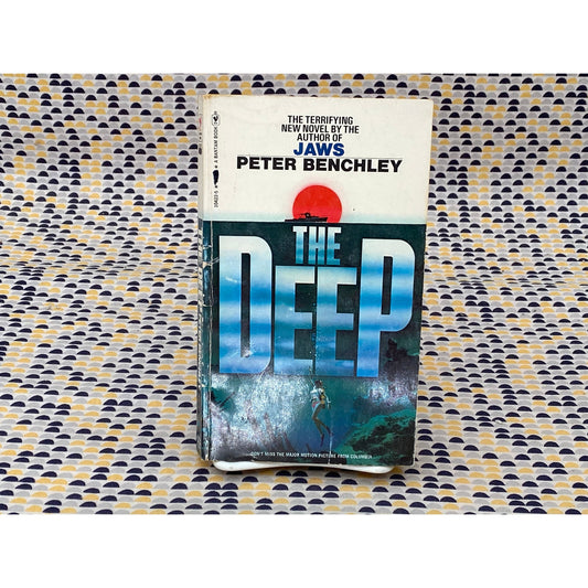 The Deep - Peter Benchley - Jaws - Vintage Paperback Book - Bantam Edition