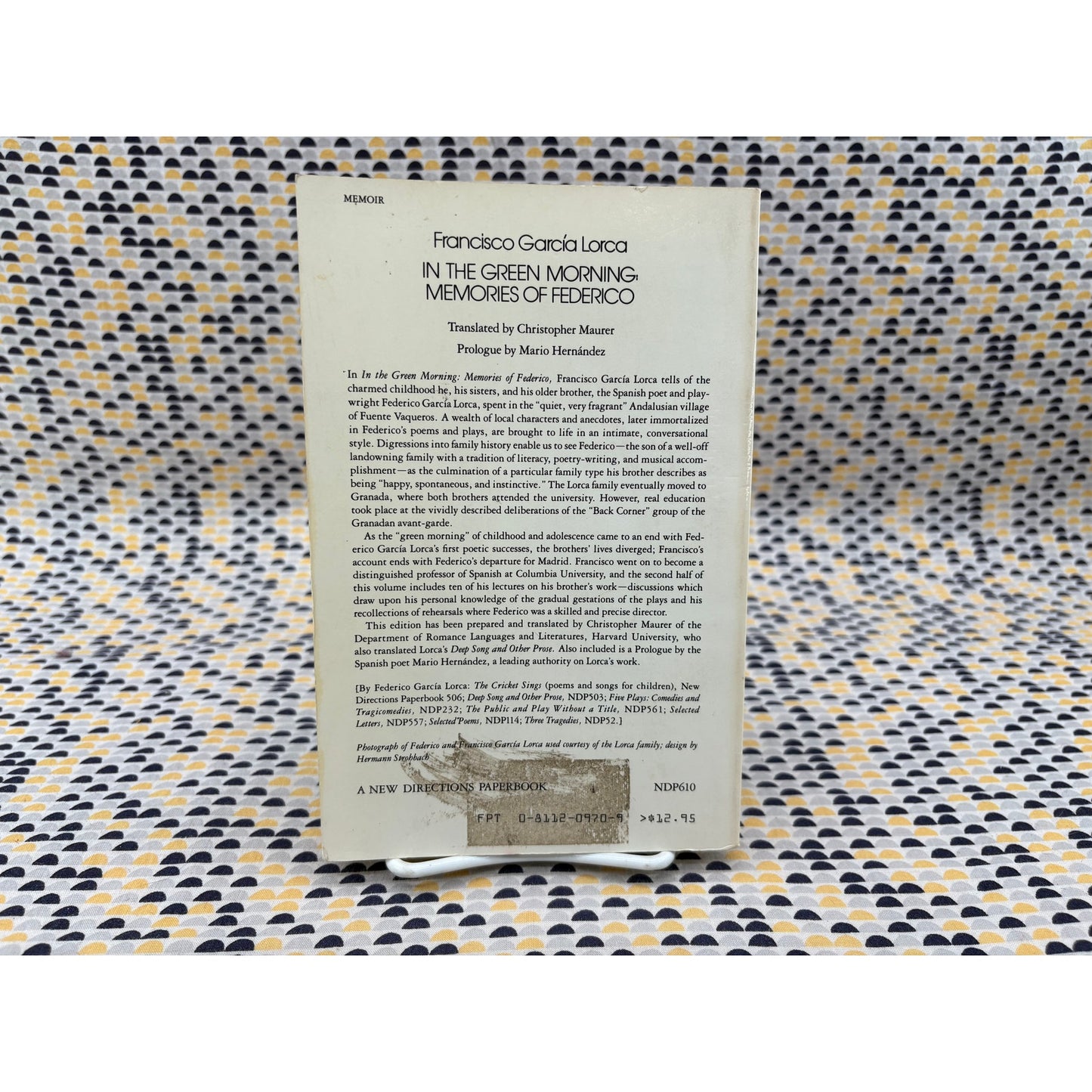 In The Green Morning Memories Of Federico - Francisco Garcia Lorca - New Directions - Paperback