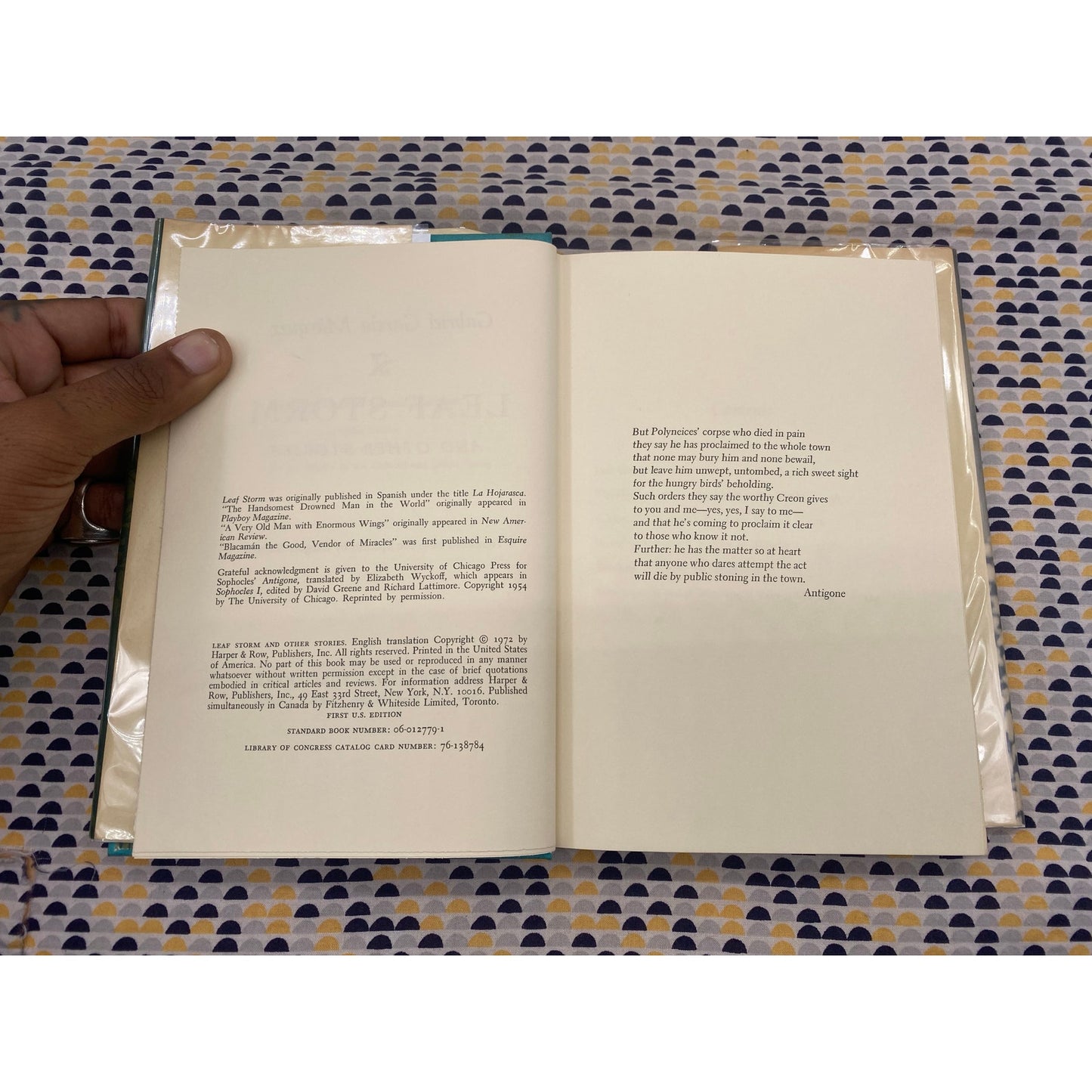 Leaf Storm and Other Stories - Gabriel Garcia Marquez - Hardcover - Harper and Row - 1st Edition