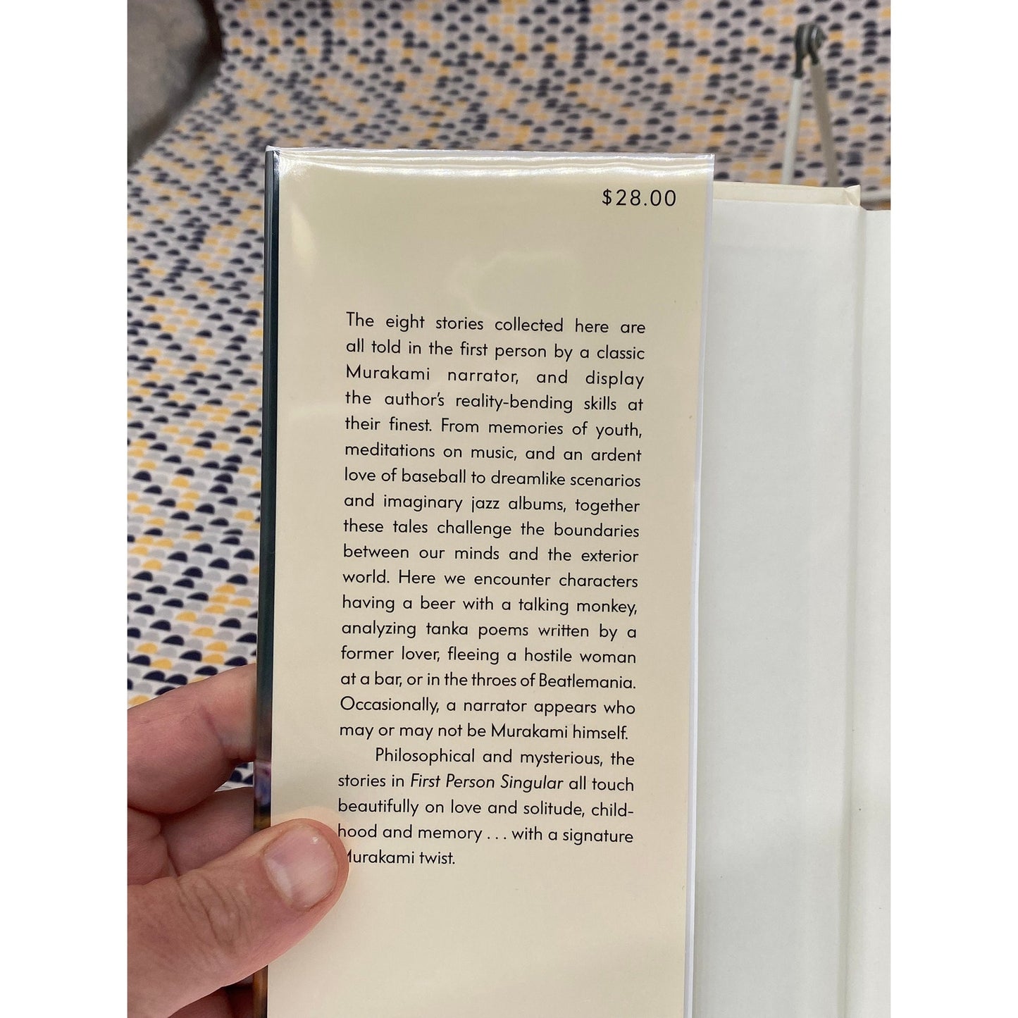 First Person Singular - Haruki Murakami - Vintage Hardcover Book - 1st American Edition - Knopf Books
