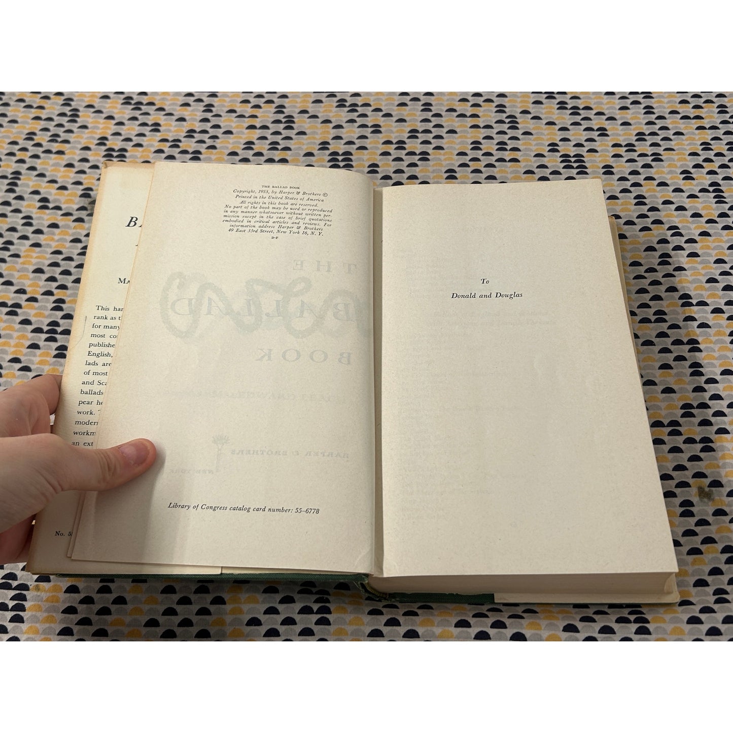 The Ballad Book - Ed. by MacEdward Leach - Harper - Hardcover