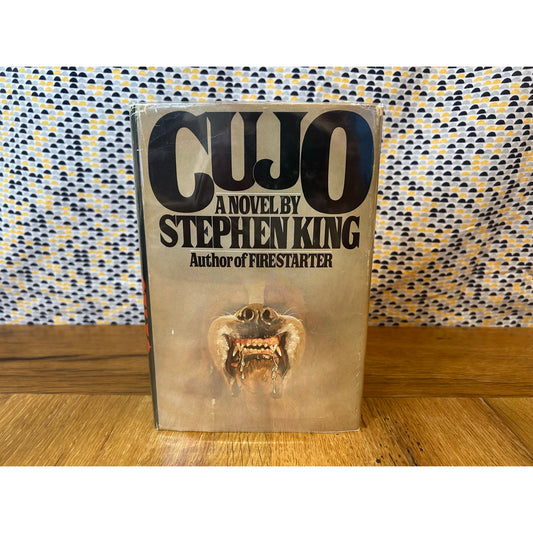 Cujo - Stephen King - Vintage Hardcover Book - 1981 Viking Press - Early Club Edition