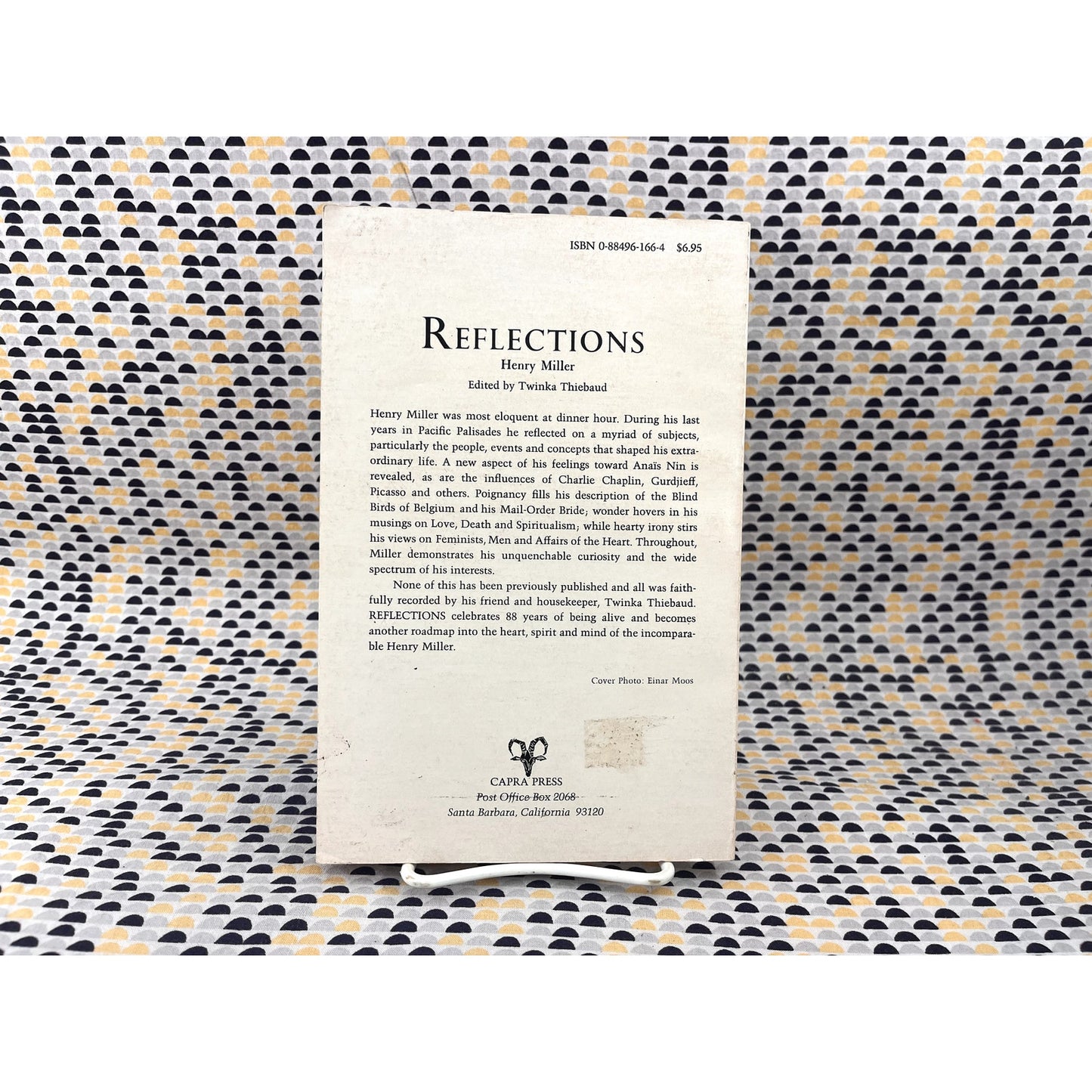 Henry Miller: Reflections - Ed. Twinka Thiebaud - Capra Press - Paperback