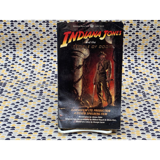 Temple of Doom - Indiana Jones - Movie Novelization - James Kahn - Vintage Paperback - Tie-In