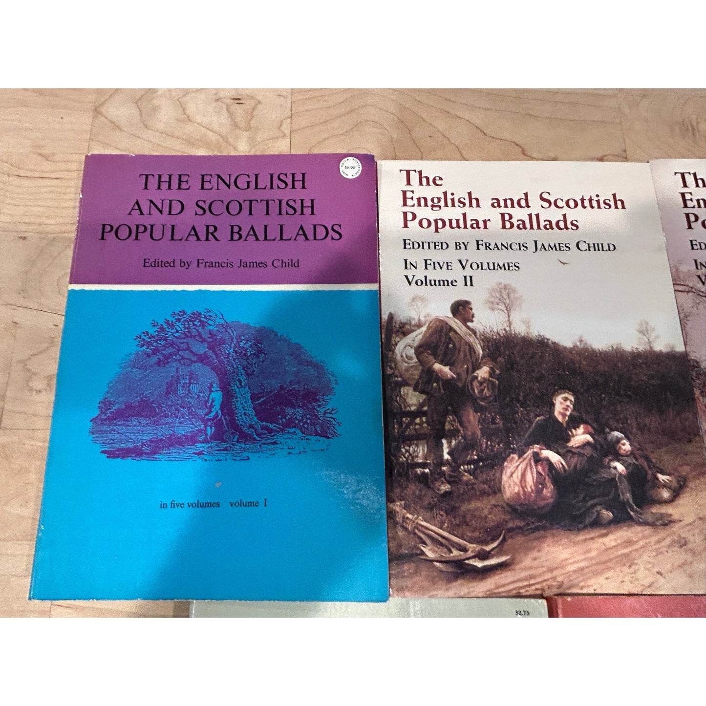 The English and Scottish Popular Ballads - 5 Volume Set - Vintage Paperbacks