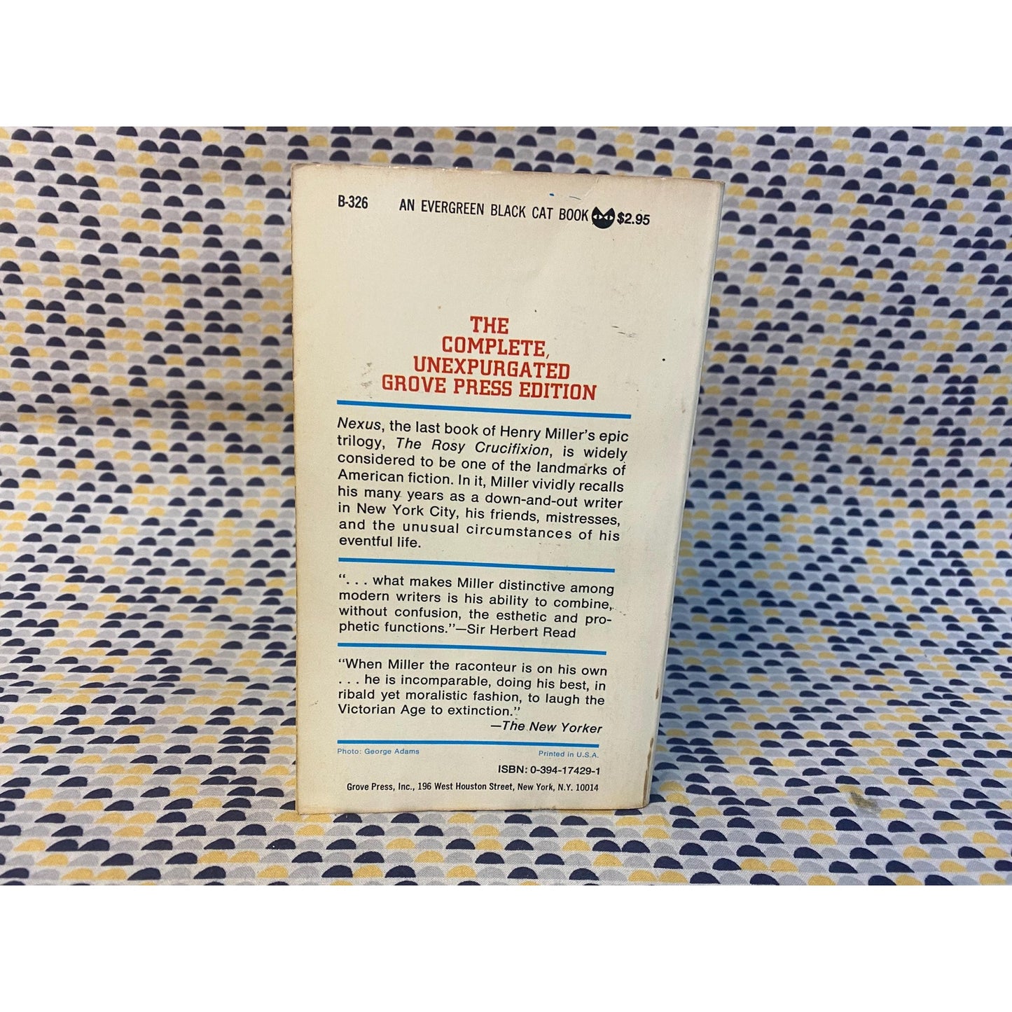 Nexus - The Rosy Crucifixion - Henry Miller - Vintage Paperback
