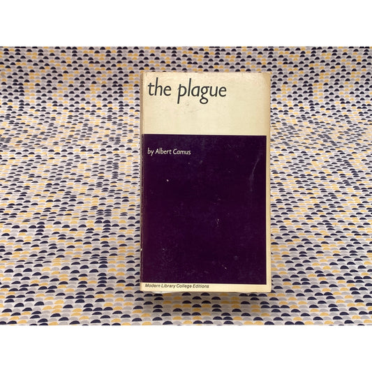 The Plague - Albert Camus - Vintage Paperback Book - Modern Library Edition