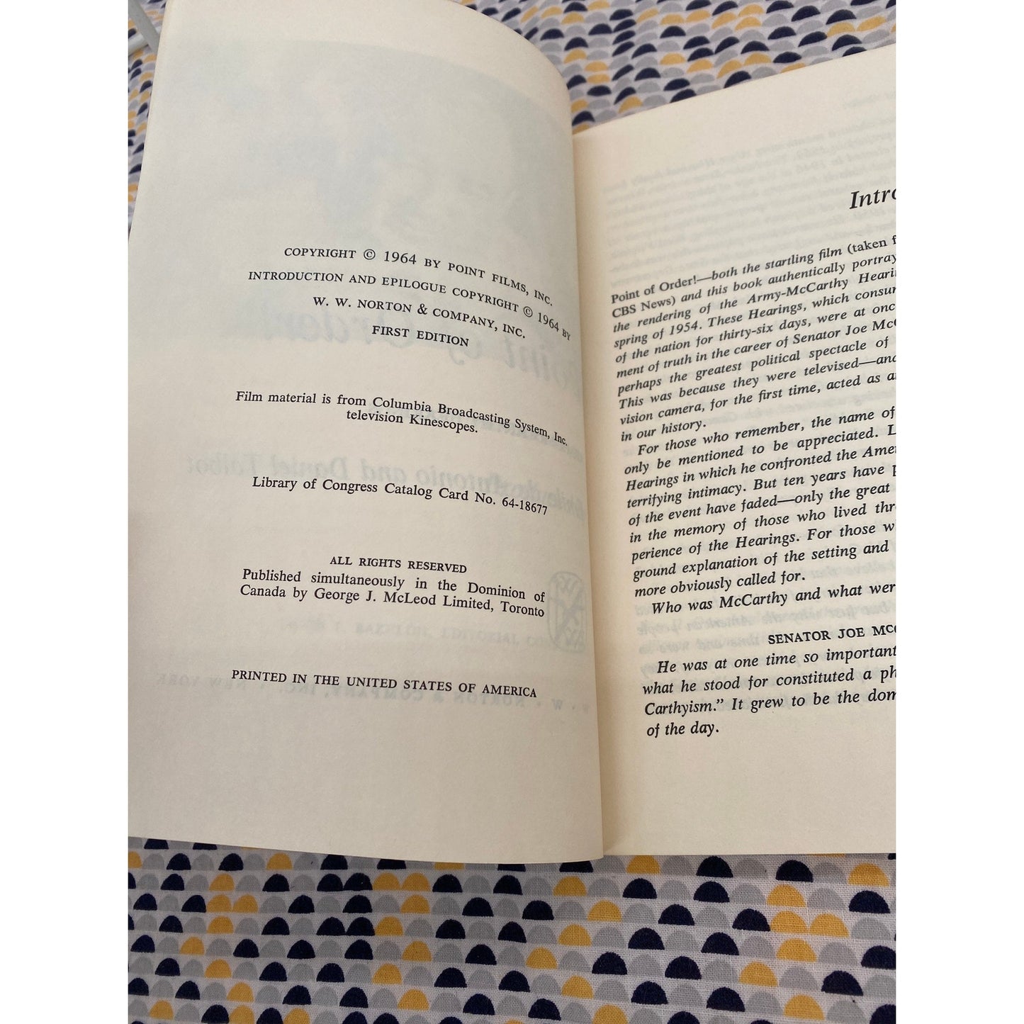 Point of Order! - A Documentary of the Army-McCarthy Hearings - Joe McCarthy