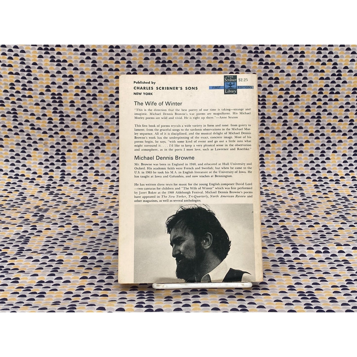 The Wife Of Winter - Michael Dennis Browne - Vintage Paperback Book - Charles Scribner's Sons Edition