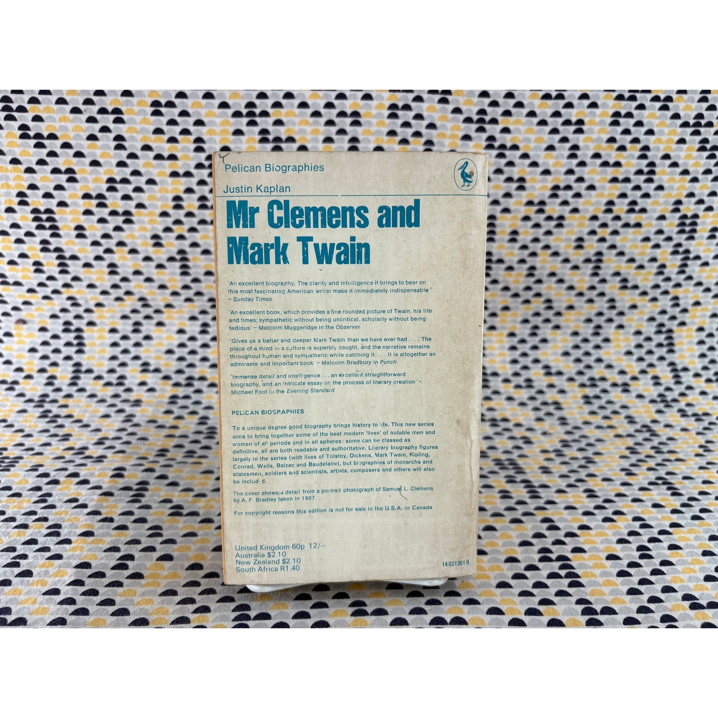 Mr Clemens And Mark Twain - Justin Kaplan - Pelican - Paperback