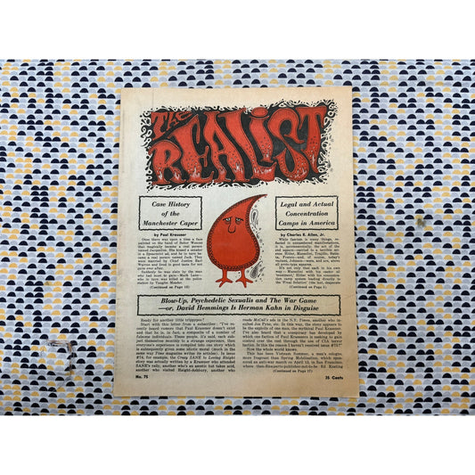 The Realist Magazine - Counterculture Newspaper - June 1967 - No. 75
