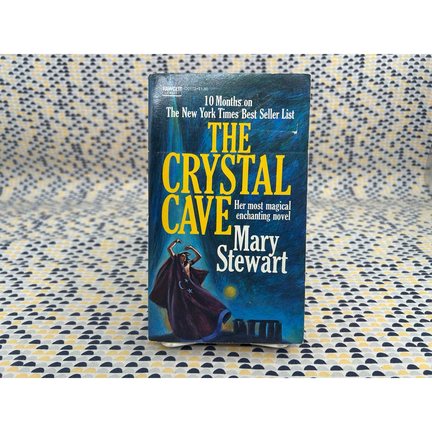 The Crystal Cave - Mary Stewart - Vintage Paperback Book - Fawcett Edition