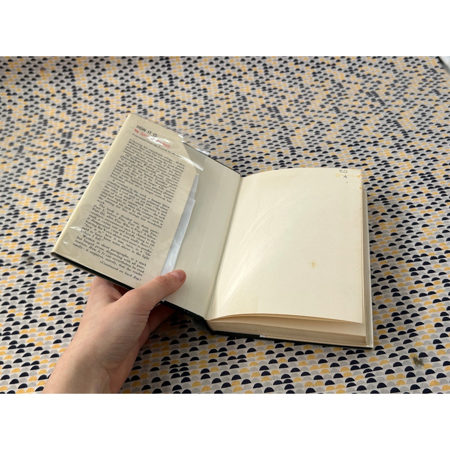 How It Is - Samuel Beckett - Grove Press - Hardcover - 1st Edition 2nd Print