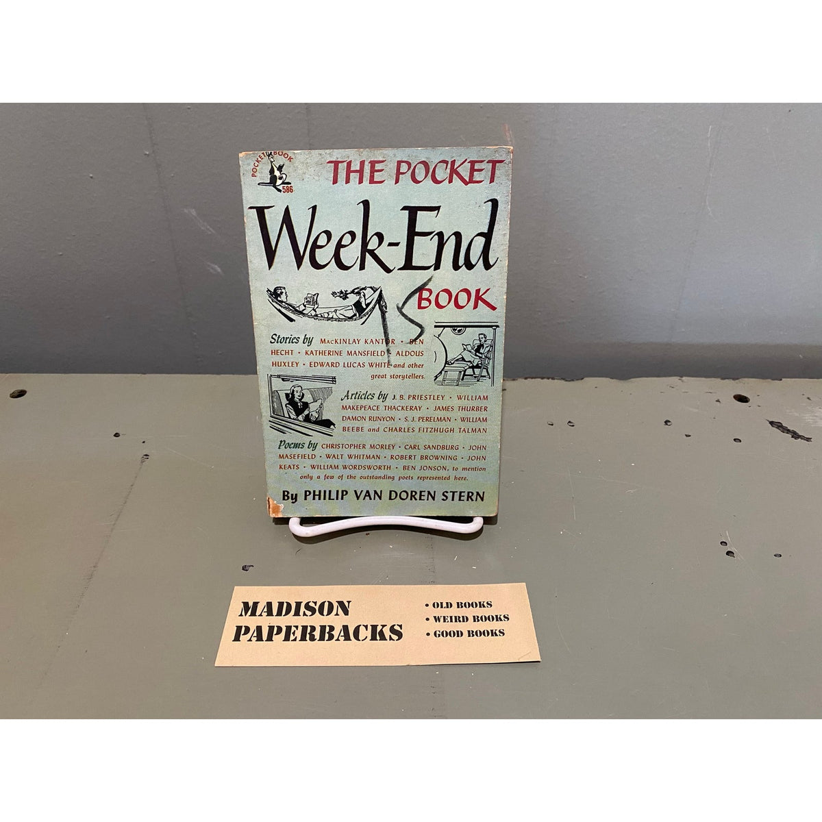 The Pocket Week-End Book - ed. Philip Van Doren Stern - Pocket 586 - Vintage Paperbacks