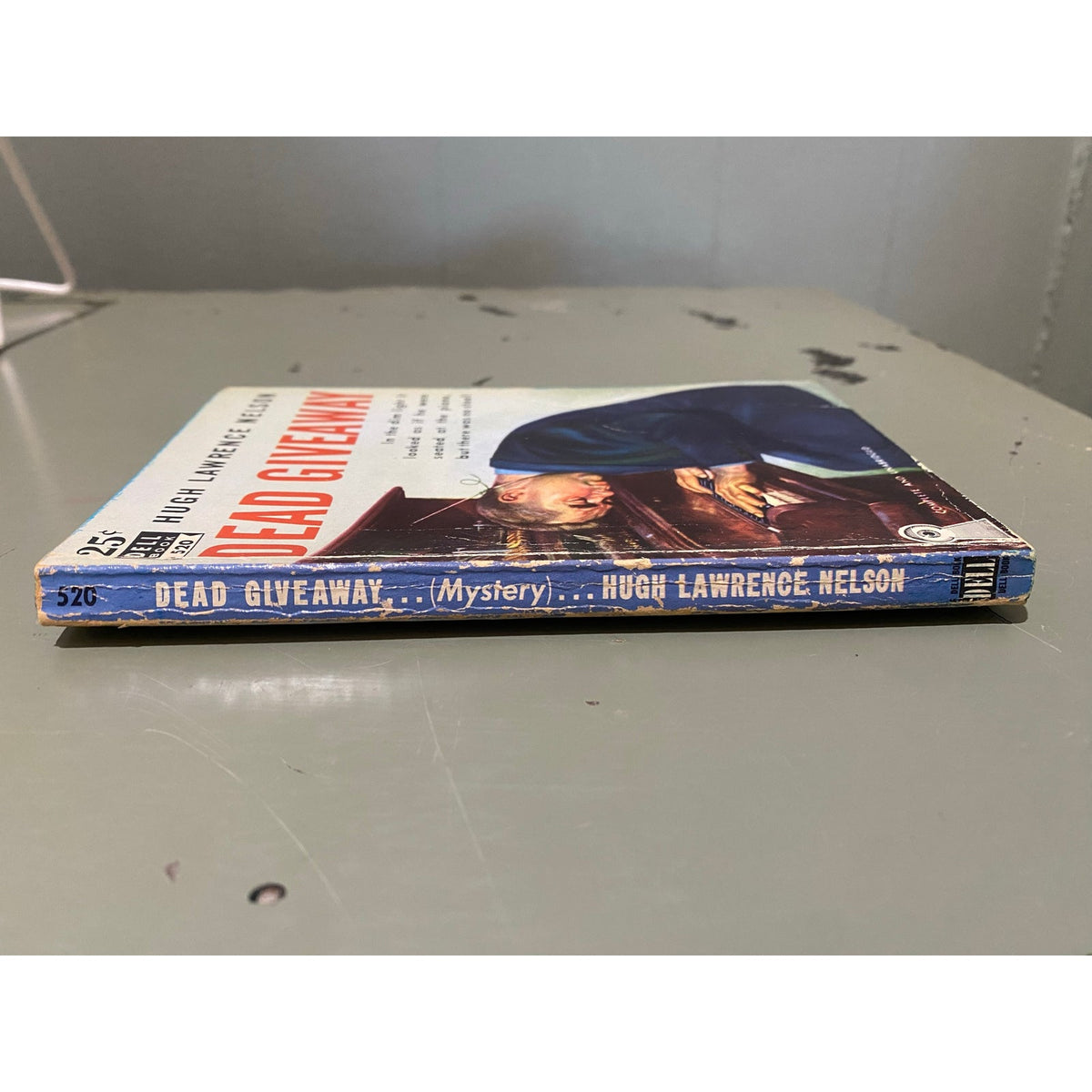 Dead Giveaway - Hugh Lawrence Nelson - Dell Muystery 520 - Mapback- Vintage Paperbacks