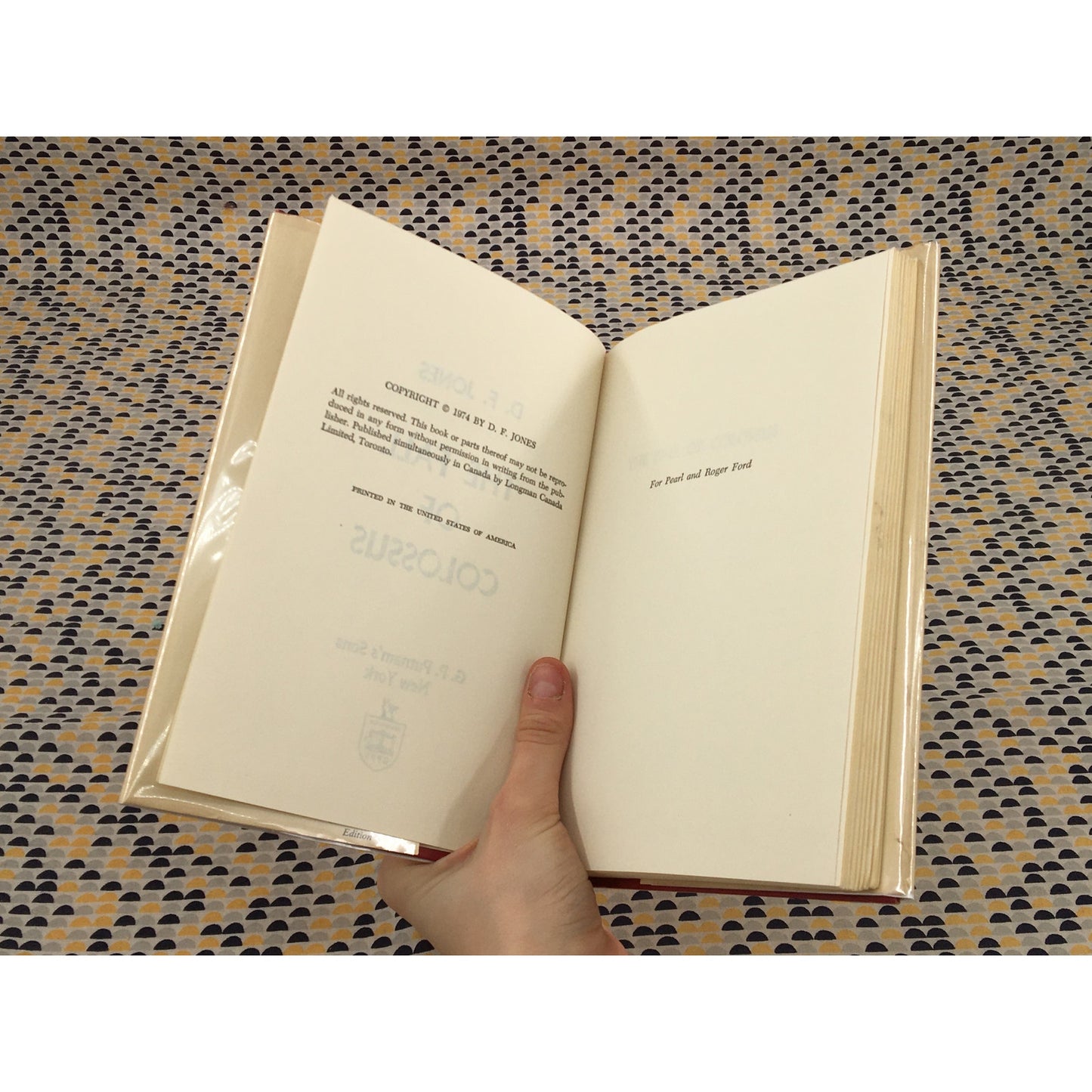 The Fall of Colossus - D. F. Jones - Putnam - Hardcover - Club Edition