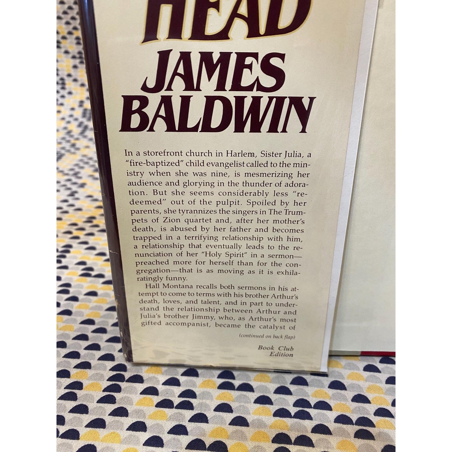 Just Above My Head - James Baldwin - Hardcover - The Dial Press - Club Edition