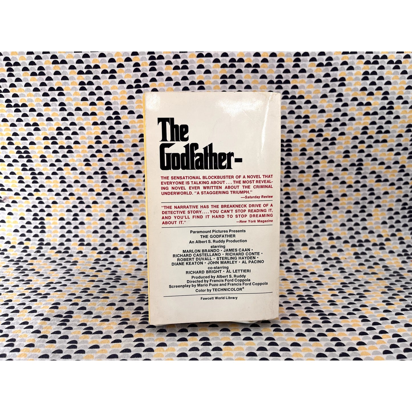 The Godfather - Mario Puzo - Vintage Paperback - Movie Tie-In - Fawcett Crest Edition