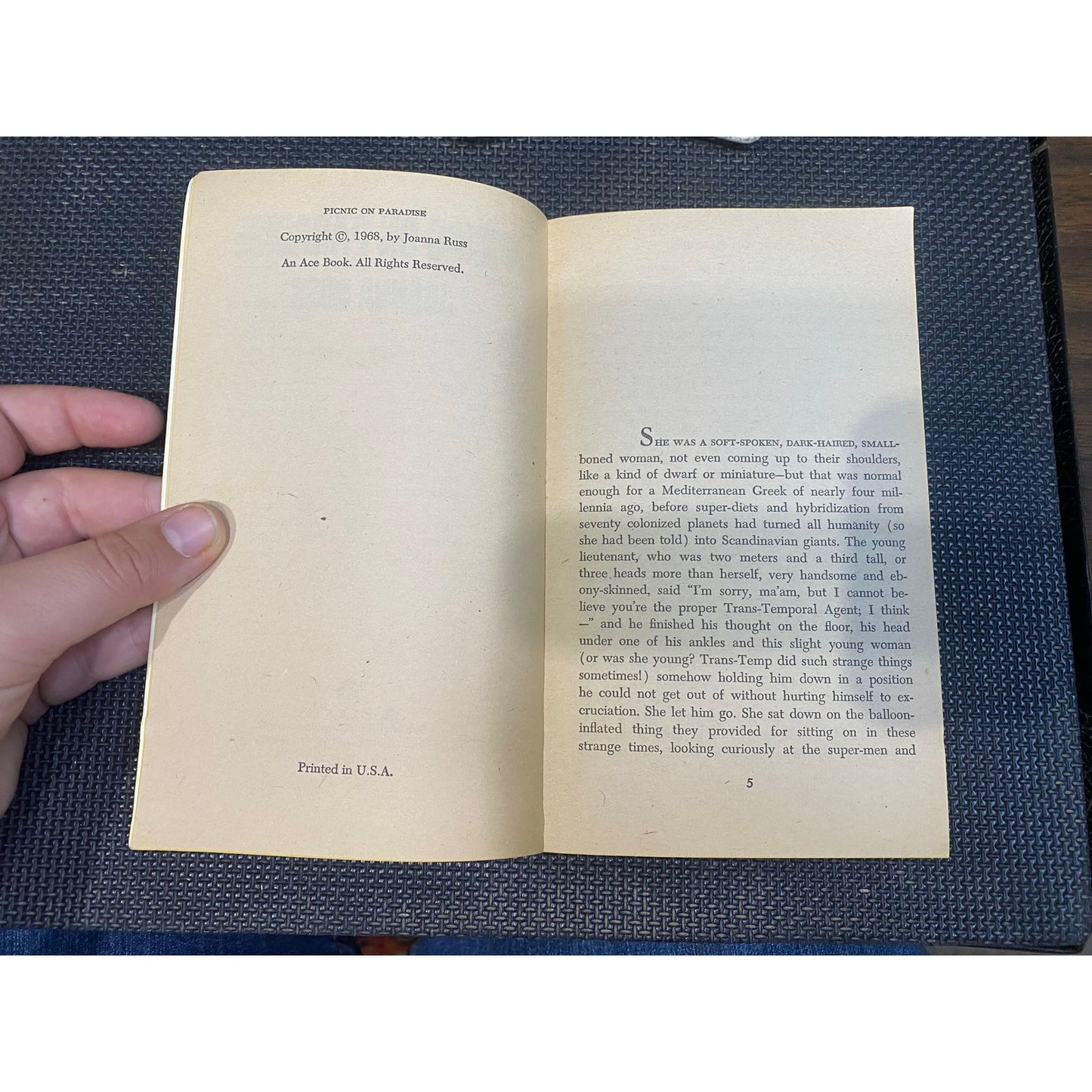 Picnic on Paradise - Joanna Russ - Vintage Paperback Book - Ace Science Fiction