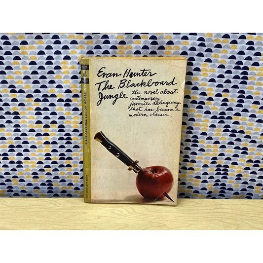 The Blackboard Jungle - Evan Hunter - Vintage Paperback Book - Giant Cardinal Edition