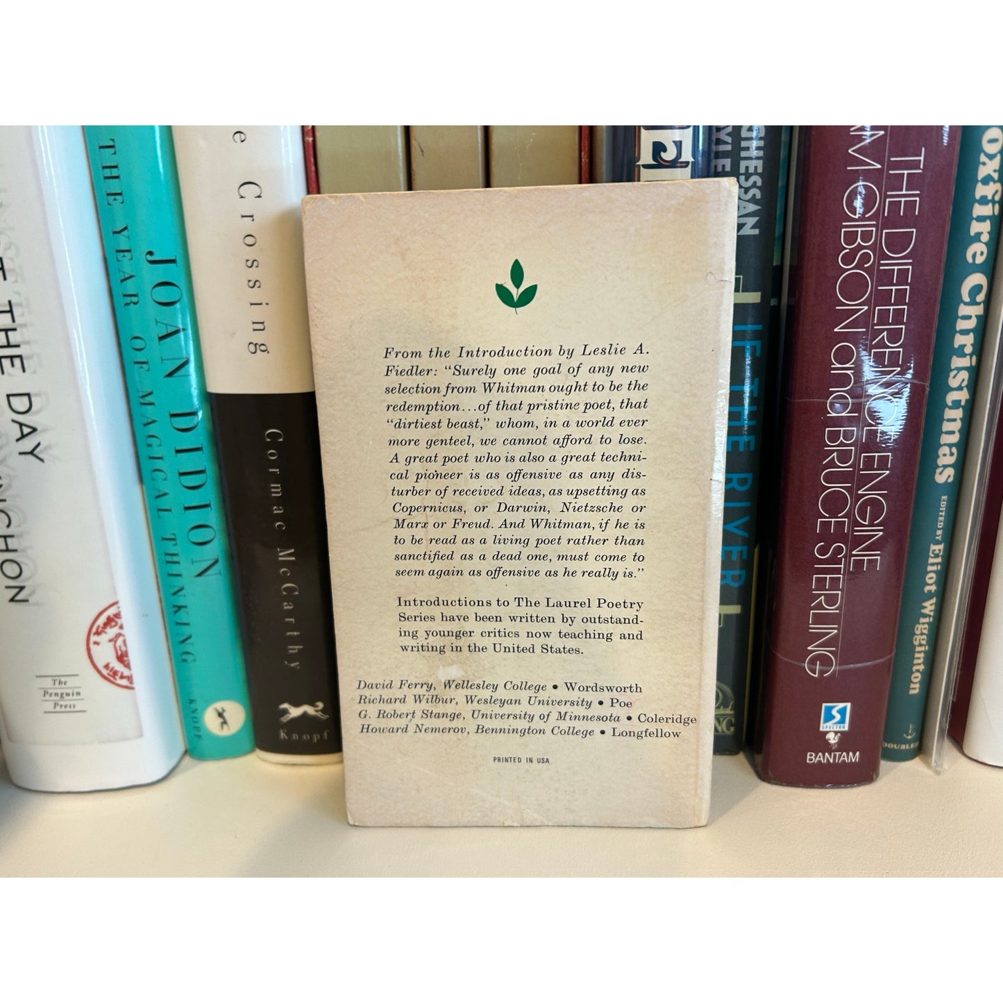 Whitman - The Laurel Poetry Series - Vintage Paperback Book - Dell Laurel Edition