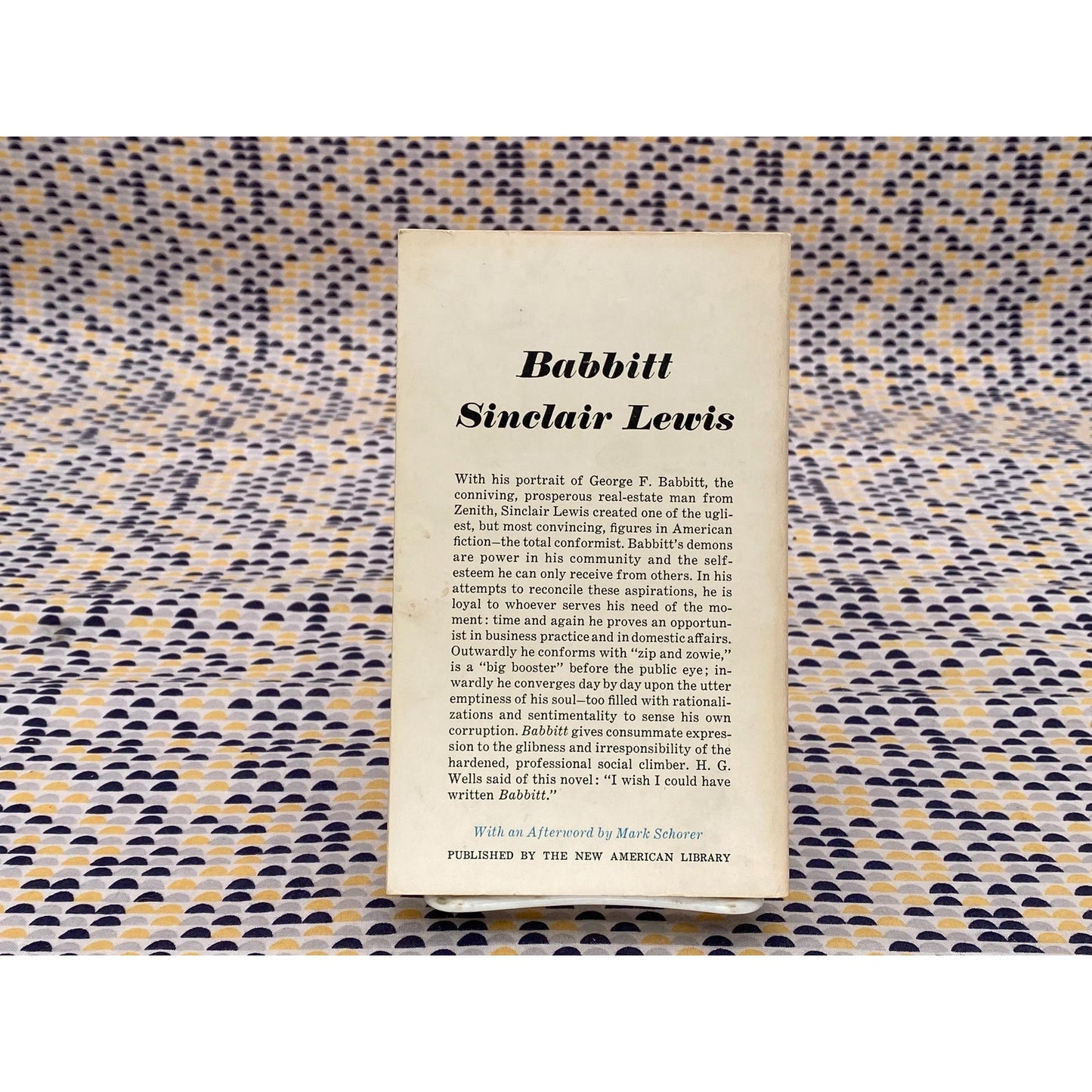 Babbit - Sinclair Lewis - Vintage Paperback Book - Signet Edition