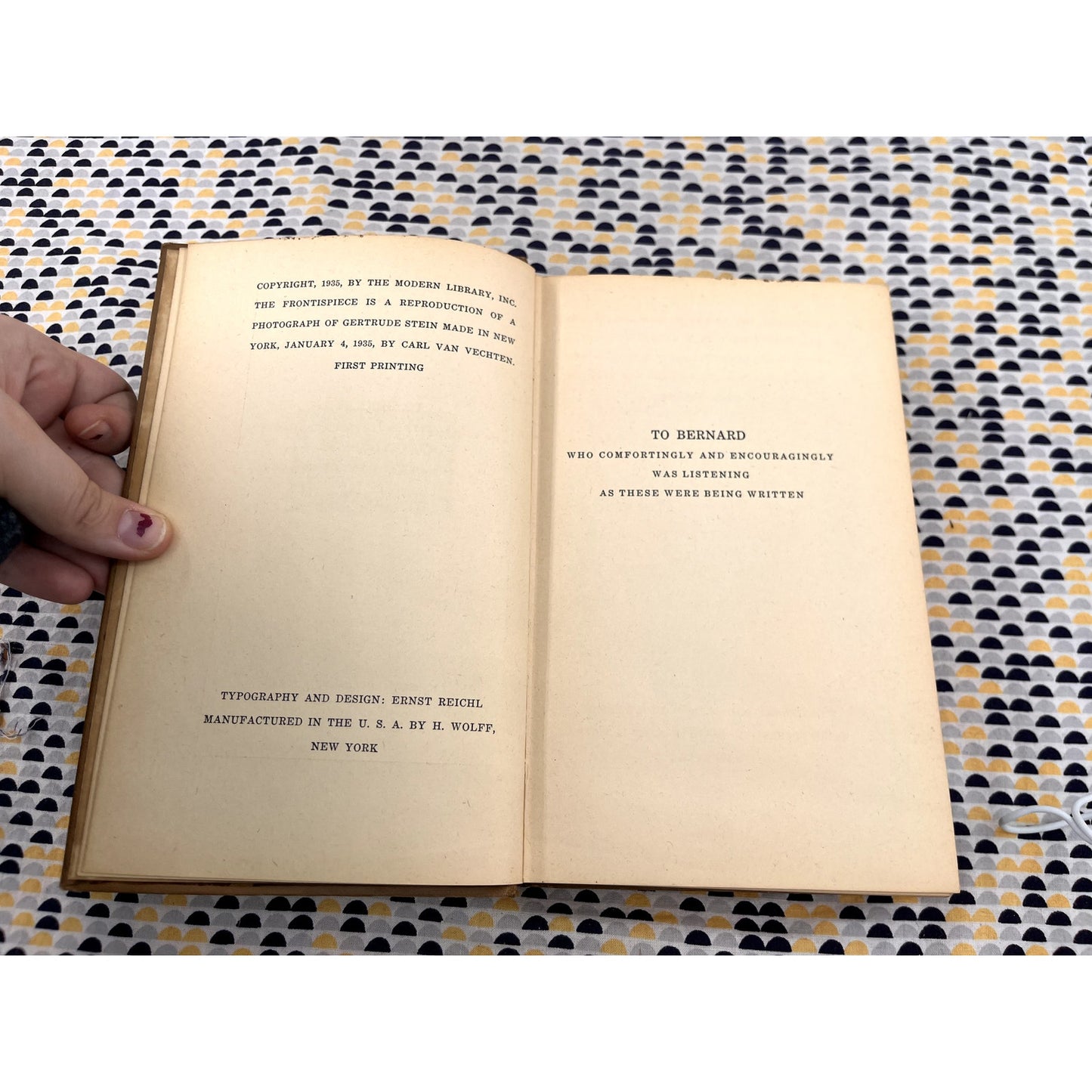 Lectures In America - Gertrude Stein - Random House - Hardcover - 1st Edition 1st Printing