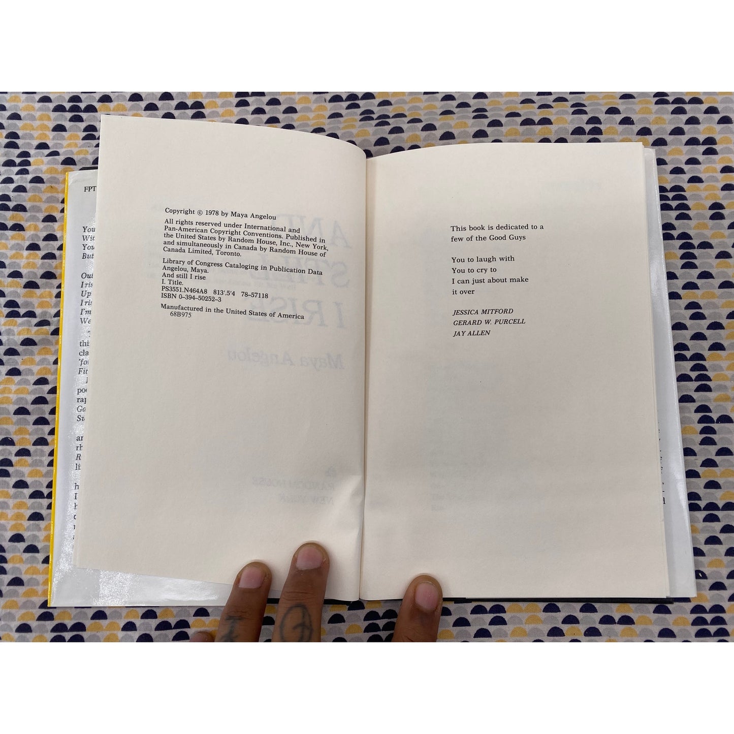 And Still Rise - Maya Angelou - Random House - Hardcover