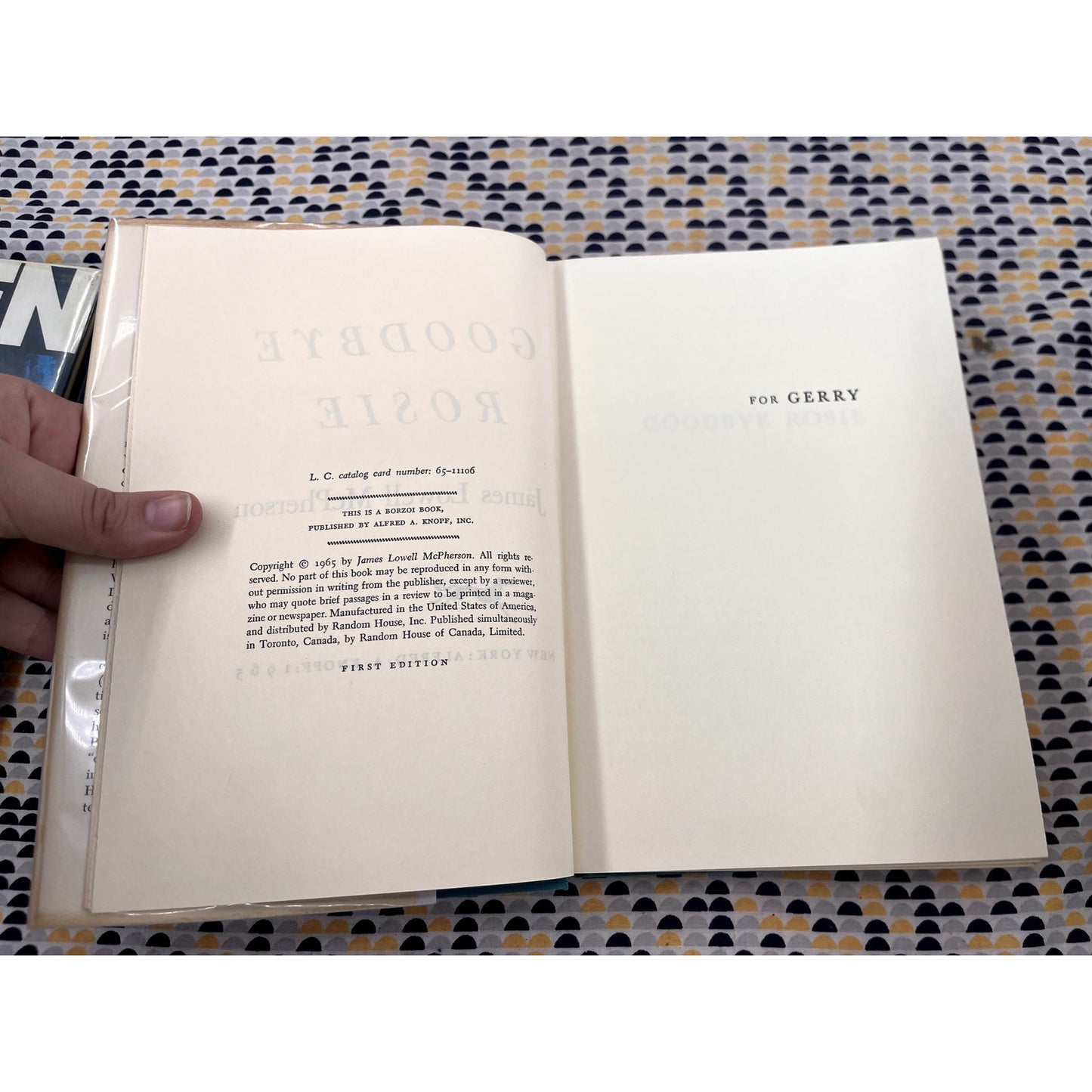 Goodbye Rosie - James Lowell Pherson - Knopf - Hardcover