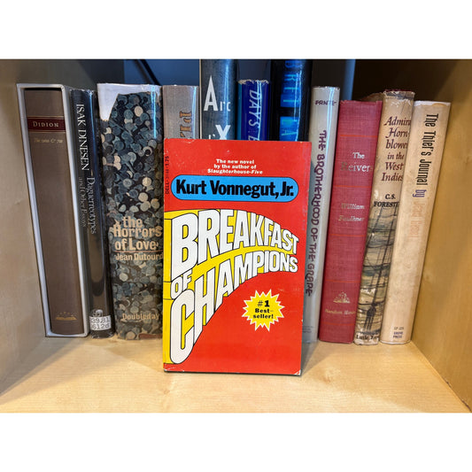 Breakfast of Champions - Kurt Vonnegut Jr. - Vintage Paperback Book - Dell Edition