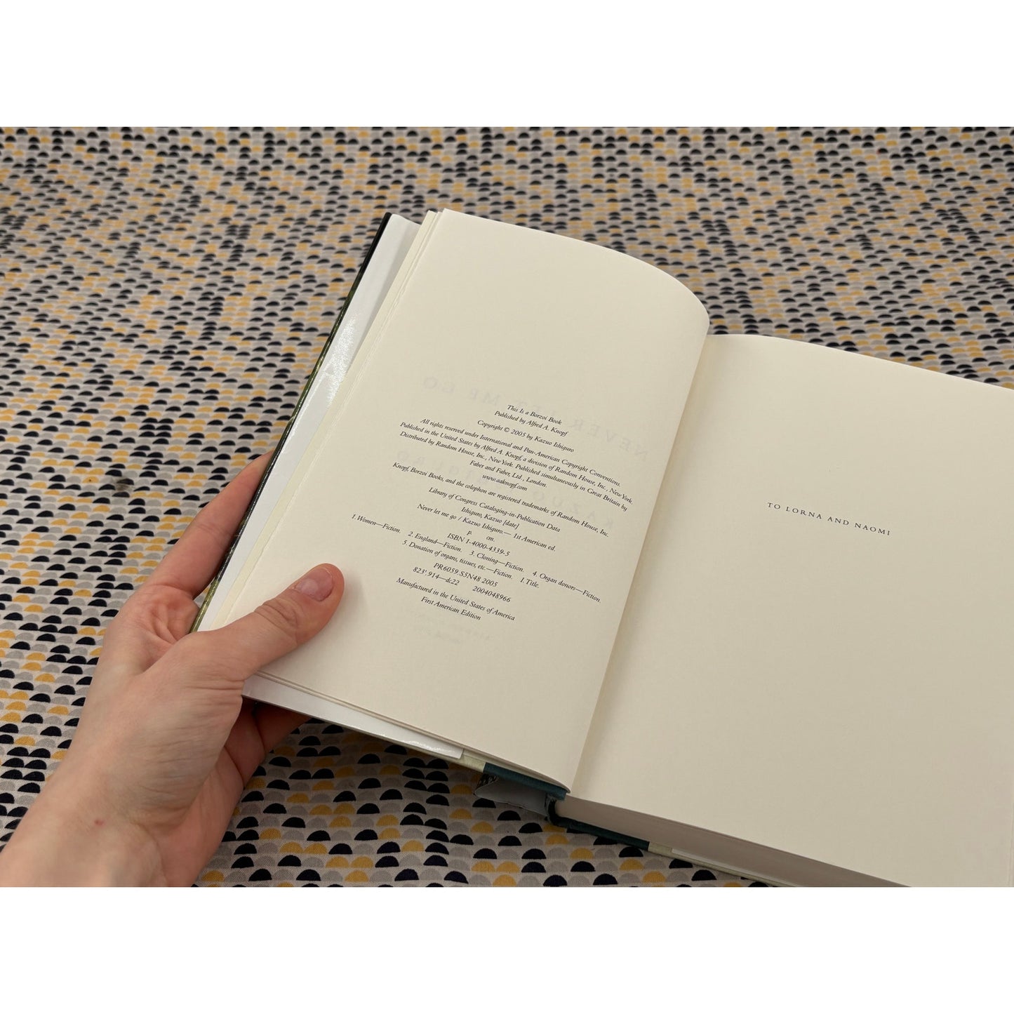 Never Let Me Go - Kazuo Ishiguro - Knopf - Hardcover - 1st Edition 1st Print