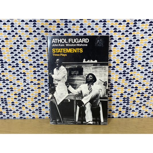 Statements - Athol Fugard - John Kani - Winston Ntshona - Vintage Paperback Book - Oxford University Press