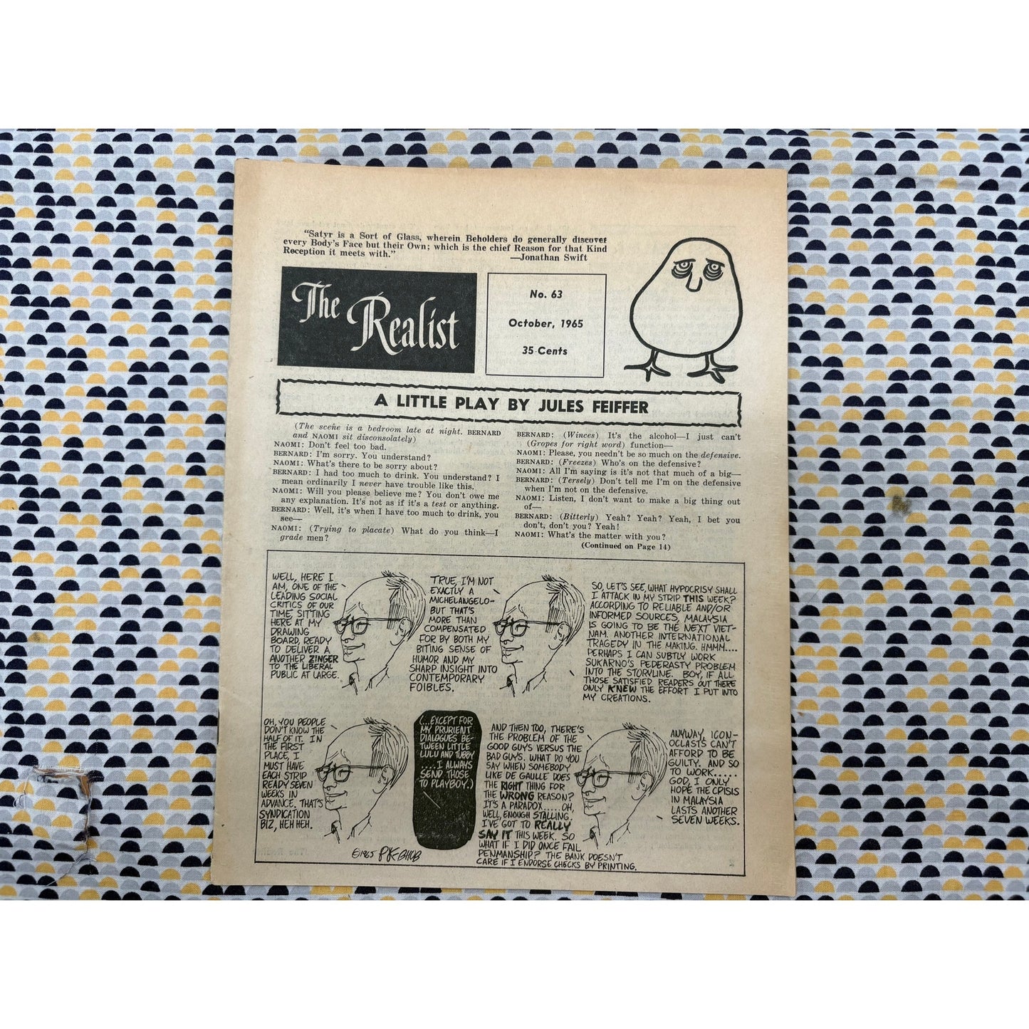 The Realist Magazine - Counterculture Newspaper - October 1965 - No. 63