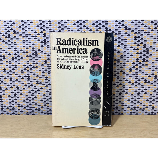 Radicalism in America - Sidney Lens-  Apollo Editions - Paperback