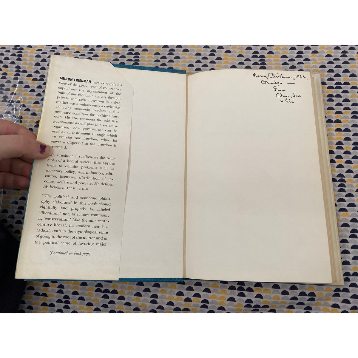 Capitalism & Freedom - Milton Friedman - 1962 1st Edition, 1st Print - Price Clipped - University of Chicago Press