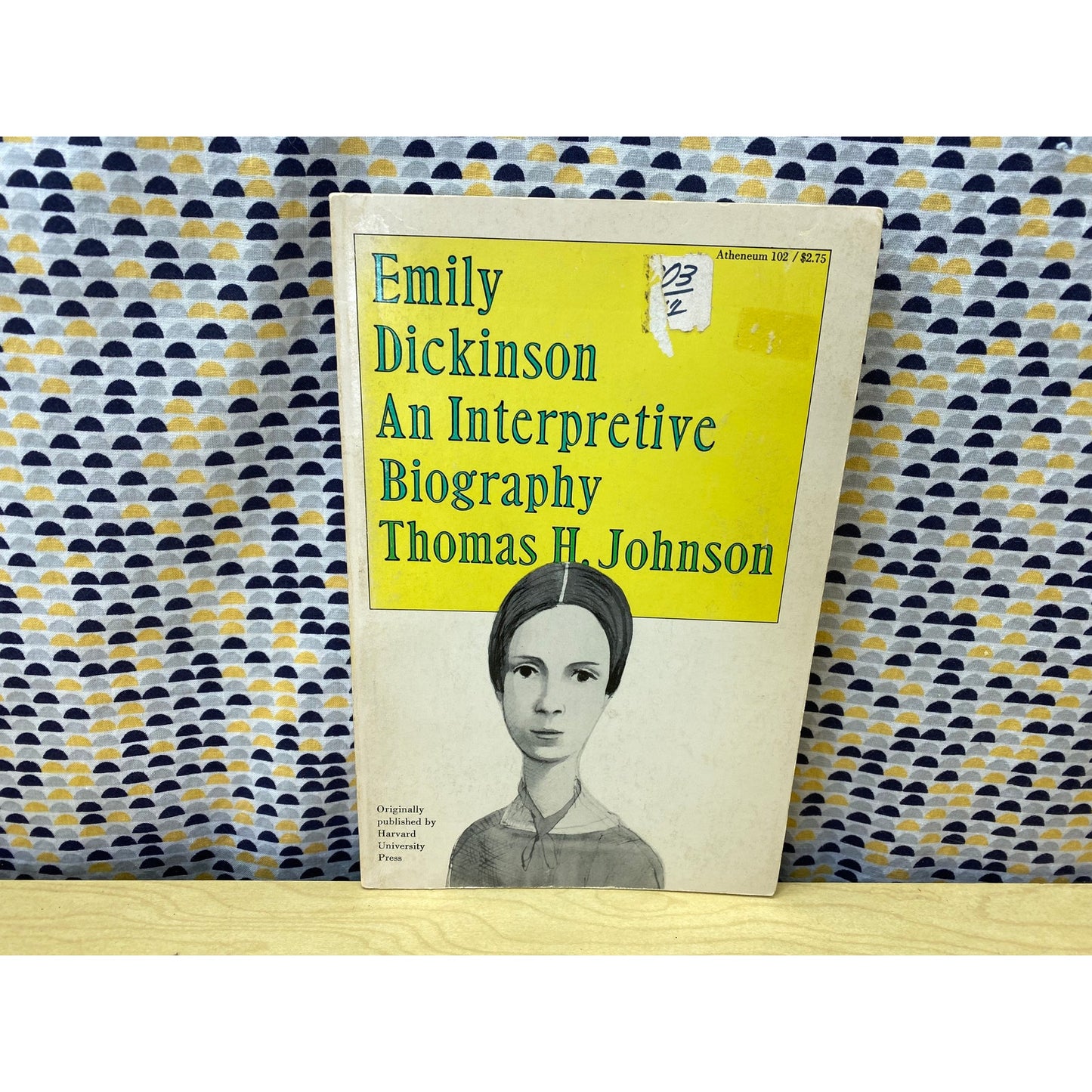 Emily Dickinson - An Interpretive Biography - Thomas H. Johnson - Vintage Paperback Book - Atheneum Edition