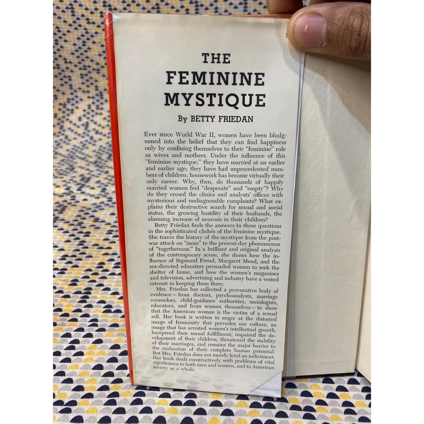 The Feminine Mystique - Betty Friedan - Hardcover -1st Edition , 1st Print