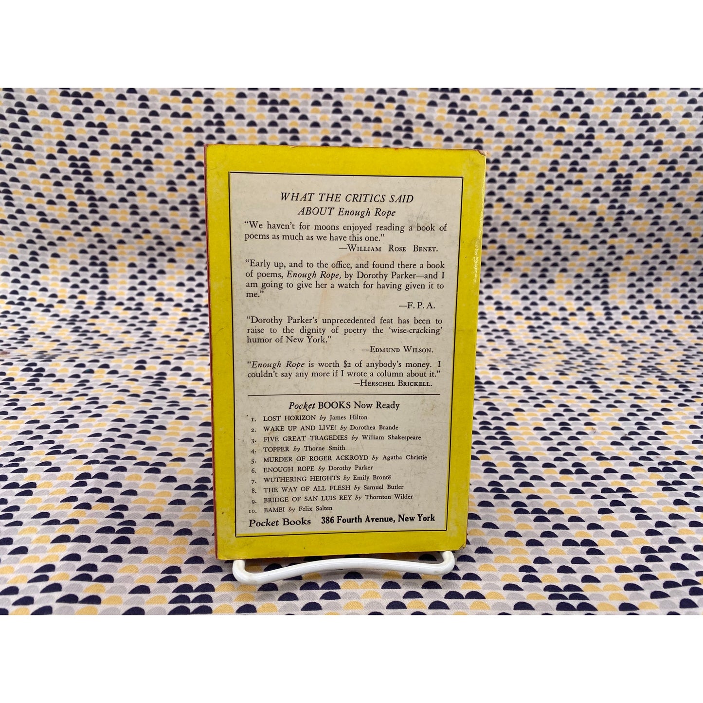 Enough Rope - Dorothy Parker - Pocket Book - Paperback