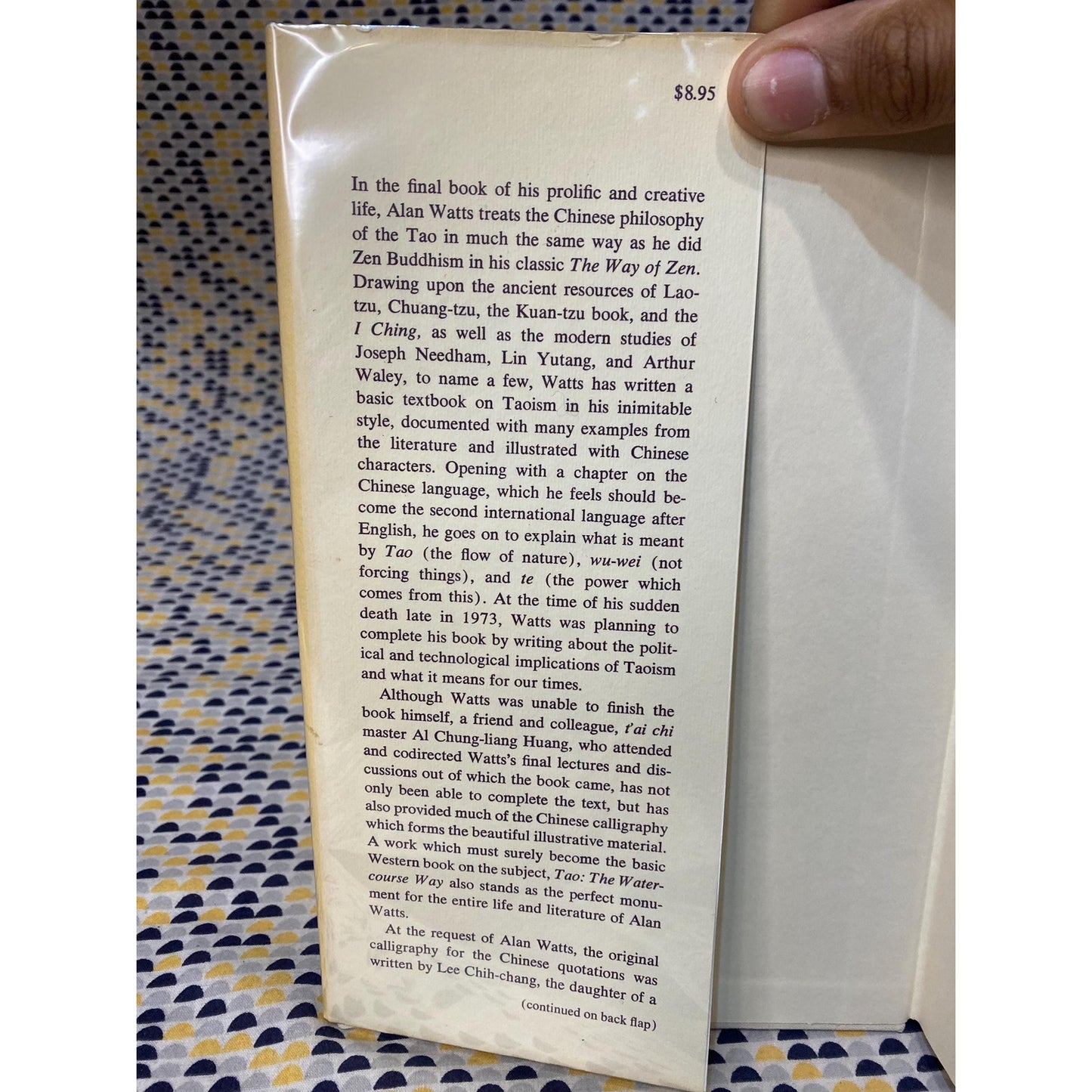 Tao - The Watercourse Way - Alan Watts - Hardcover - Pantheon Books - 1st Edition