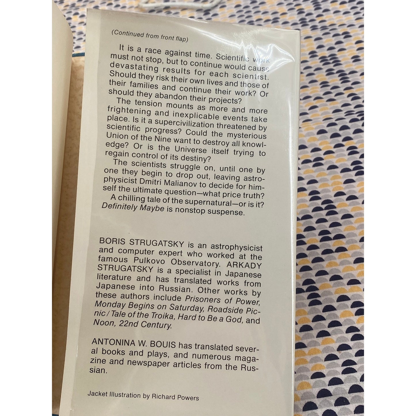 Definitely Maybe - Arkady & Boris Strugatsky - - Vintage Hardcover Book - 1978 Macmillan Publishing - First Edition, First Printing