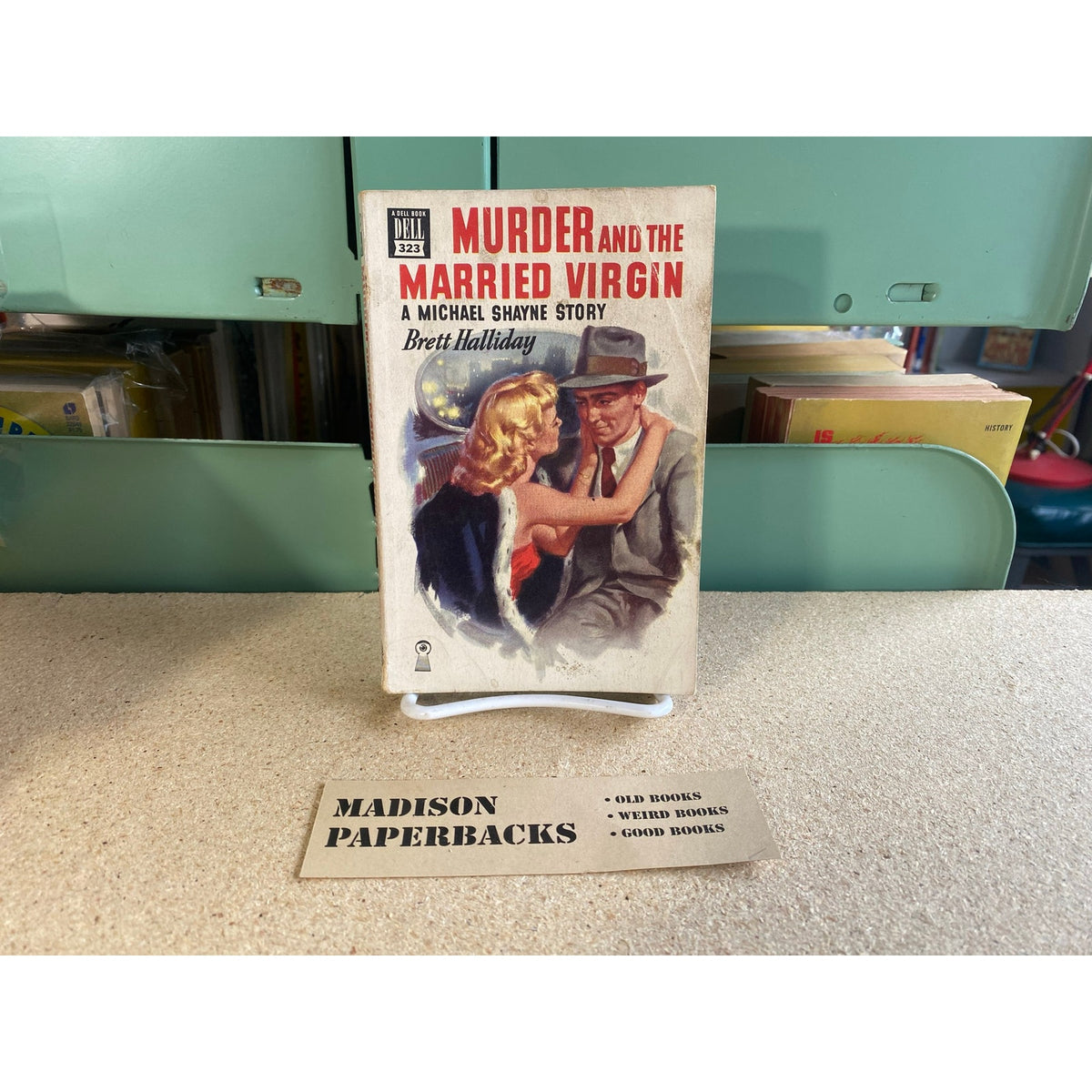 Murder and the Married Virgin - Brett Halliday - Dell 323 - Mapback - Vintage Paperbacks