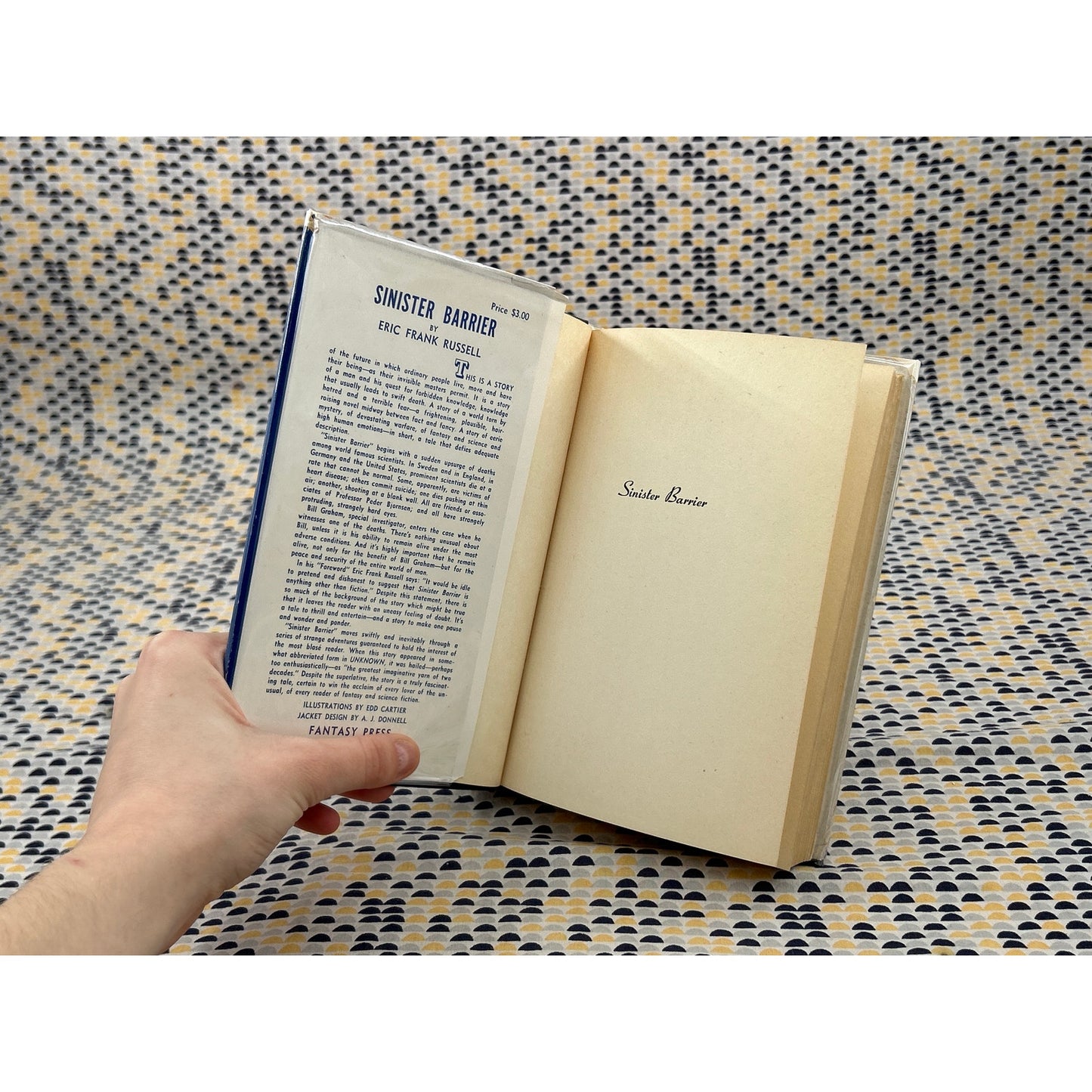 1st Edition Sinister Barrier - Eric Frank Russell - Fantasy Press - Hardcover