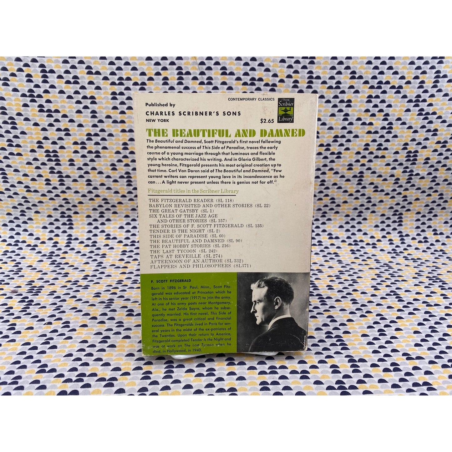 The Beautiful and Damned - F. Scott Fitzgerald - Vintage Paperback Book - Scribners Edition