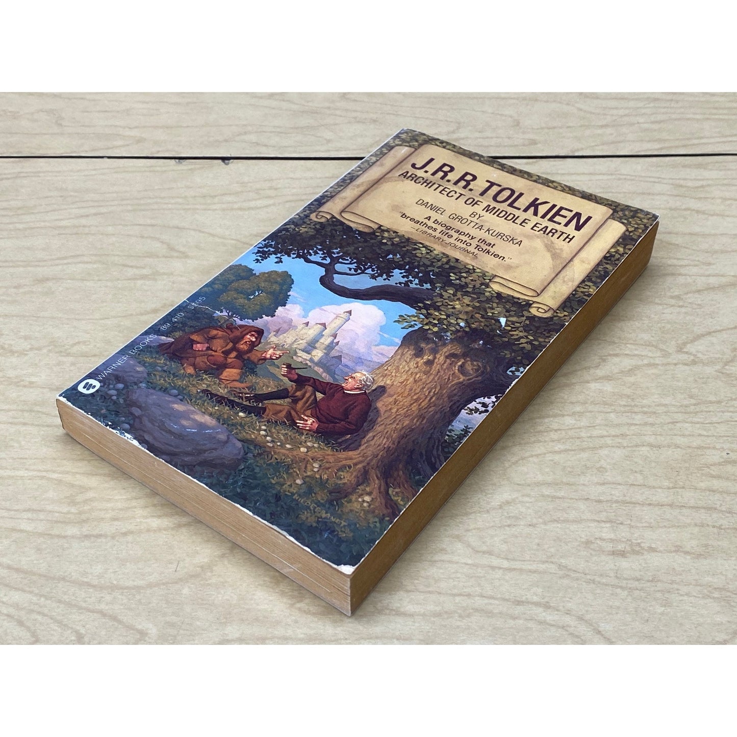 J.R.R. Tolkien - Architect of Middle Earth - Daniel Grotta-Kurska - Vintage Paperback Book - Warner Books