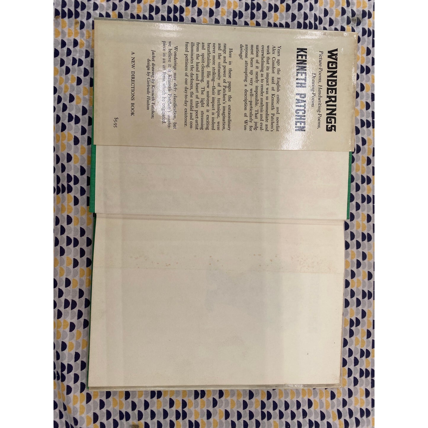 Wonderings - Kenneth Patchen - New Directions - Hardcover