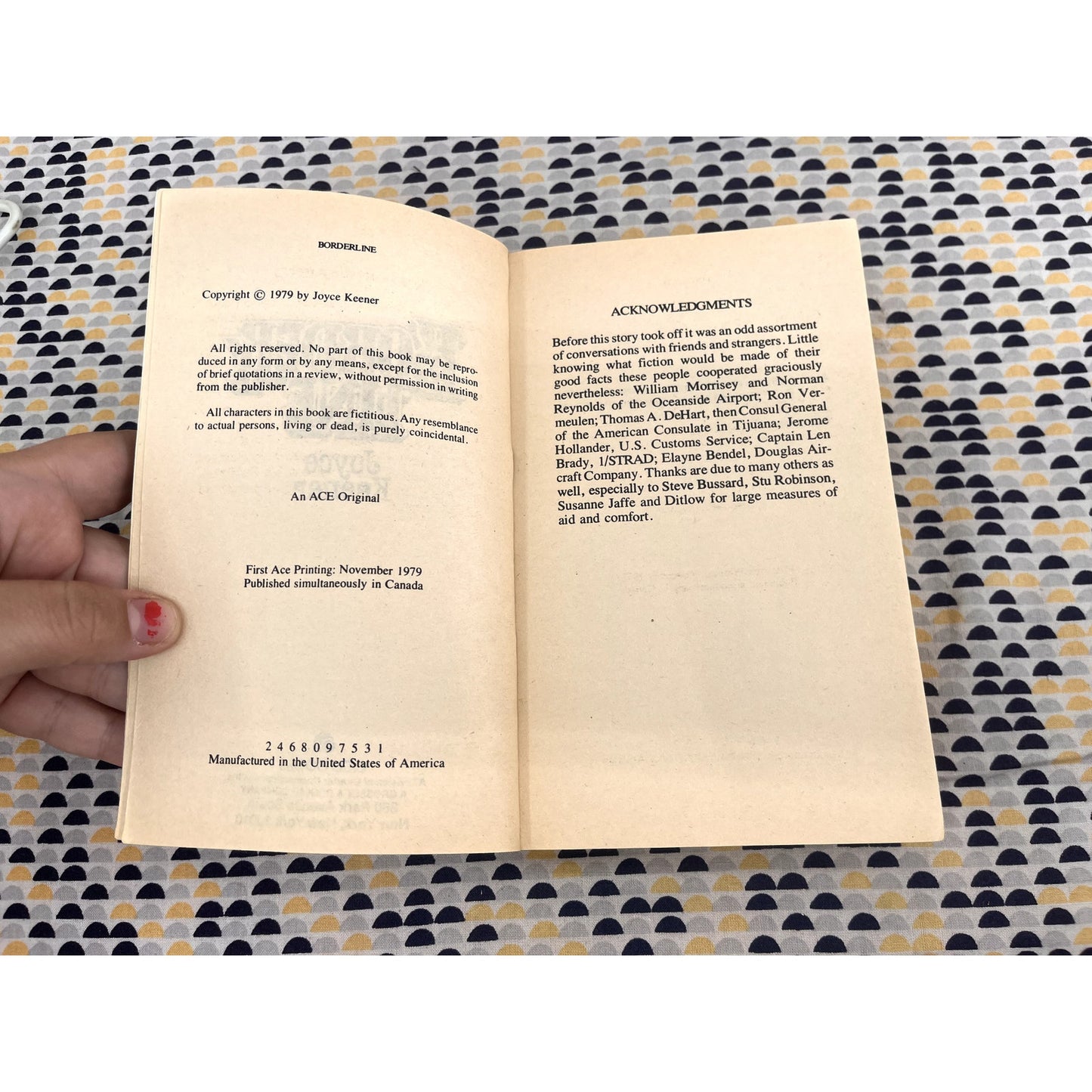 Borderline - Joyce Keener - Ace Books - Paperback