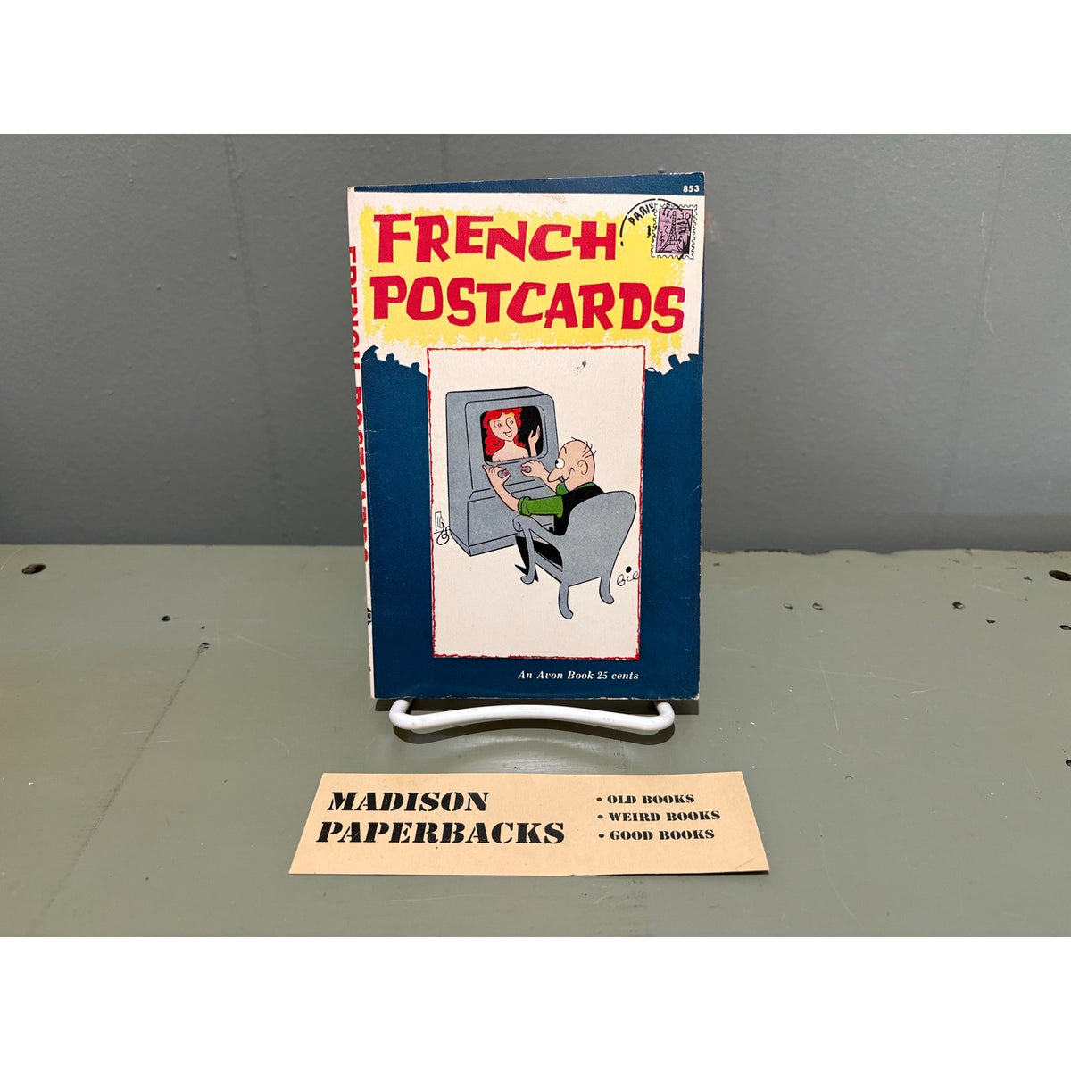 French Postcards - Avon 853 - Cartoons - Vintage Paperbacks
