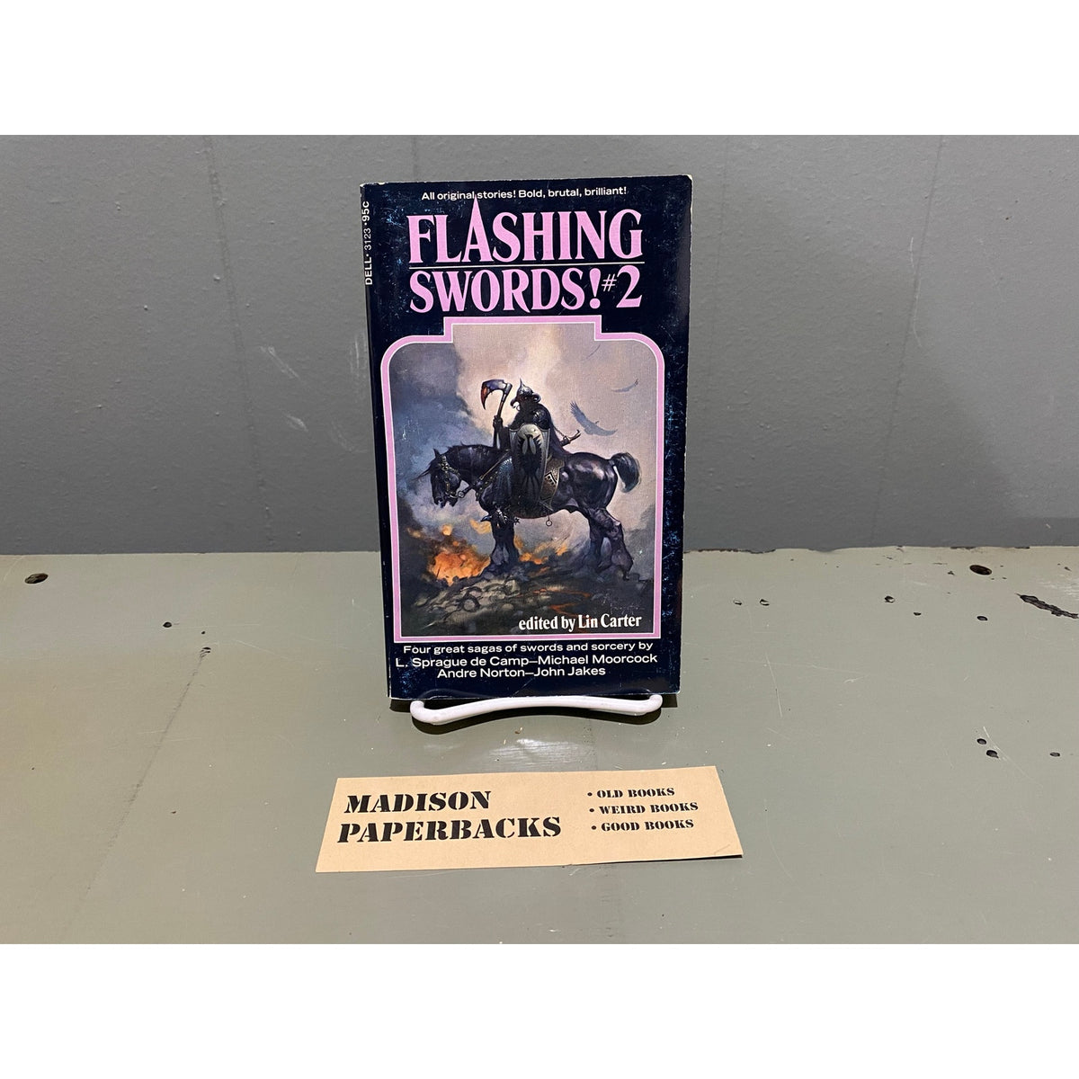 Flashing Swords! #2  ed. Lin Carter - Dell - Frazetta cover - Vintage Paperbacks
