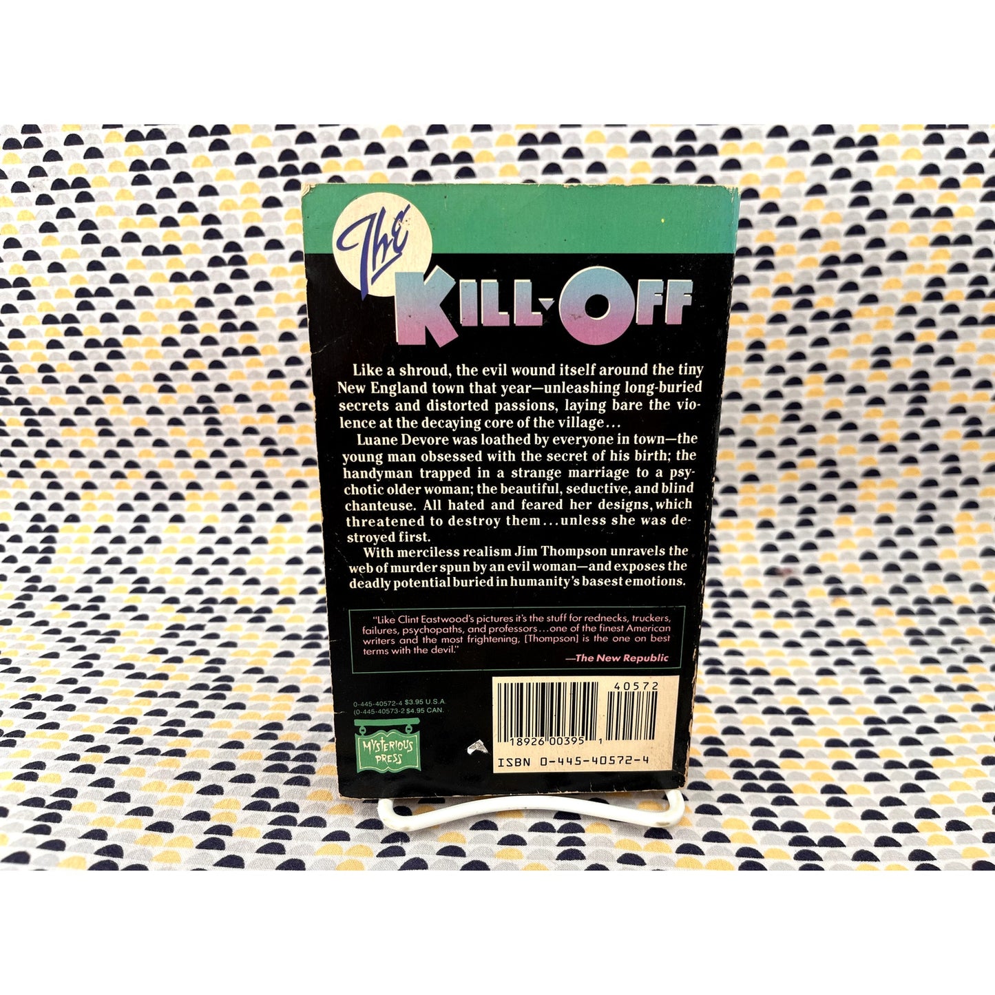 Kill-Off - Jim Thompson - Vintage Paperback Book - The Mysterious Press Edition