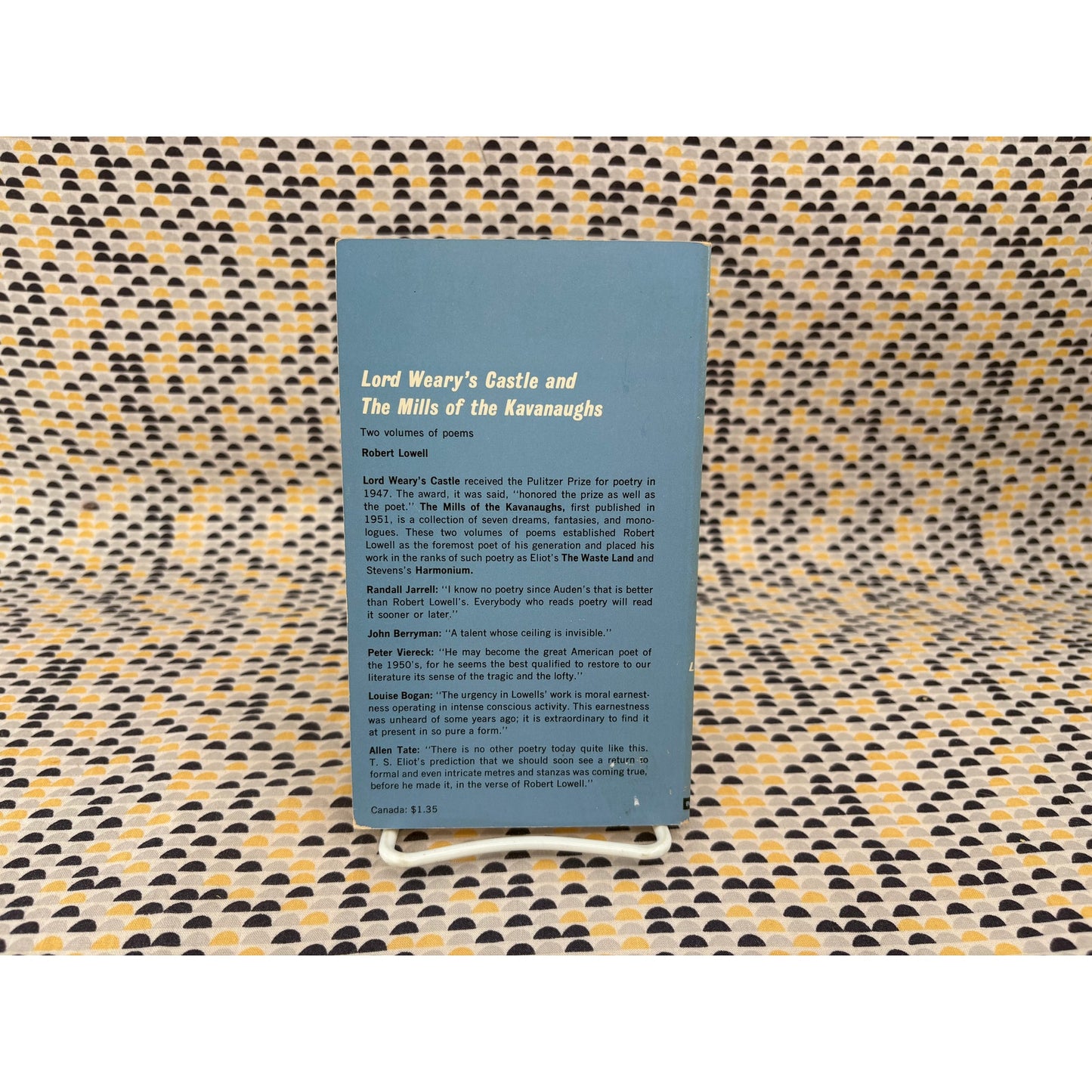 Lord Weary's Castle The Mills Of The Kavanaughs - Robert Lowell - Meridian Books - Paperback